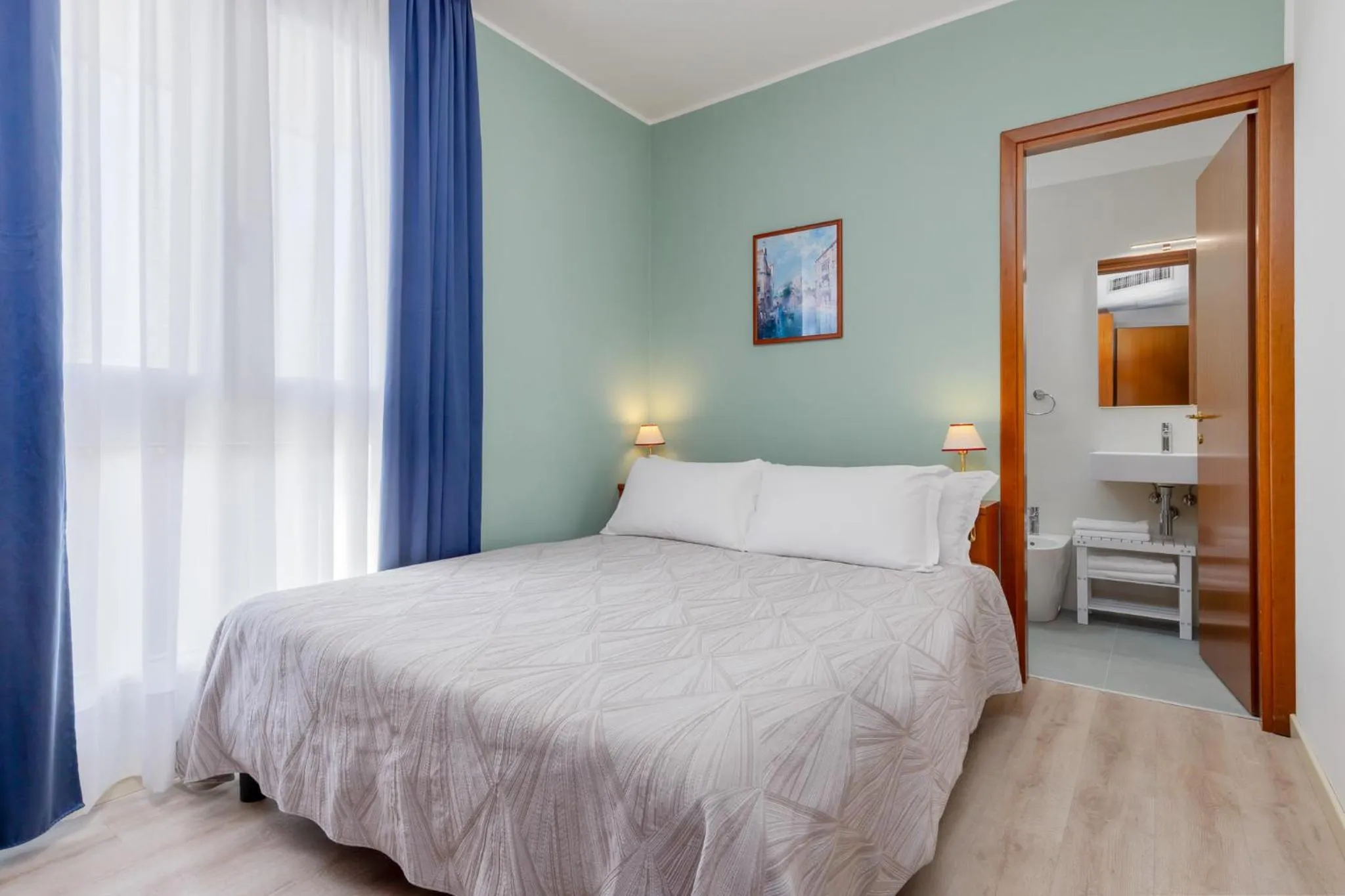 Bed in Hotel Palladio