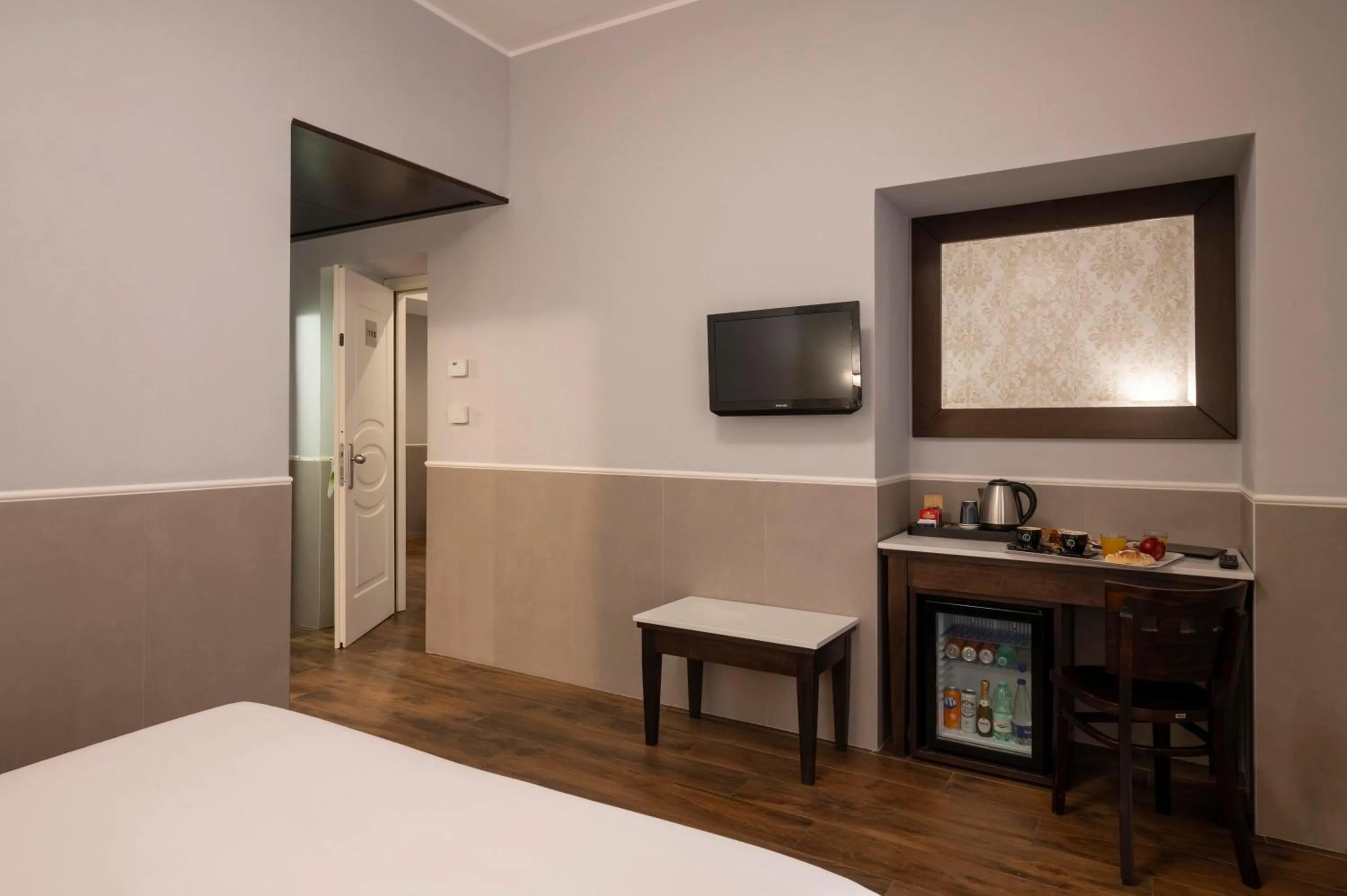 Bed in Hotel Virgilio