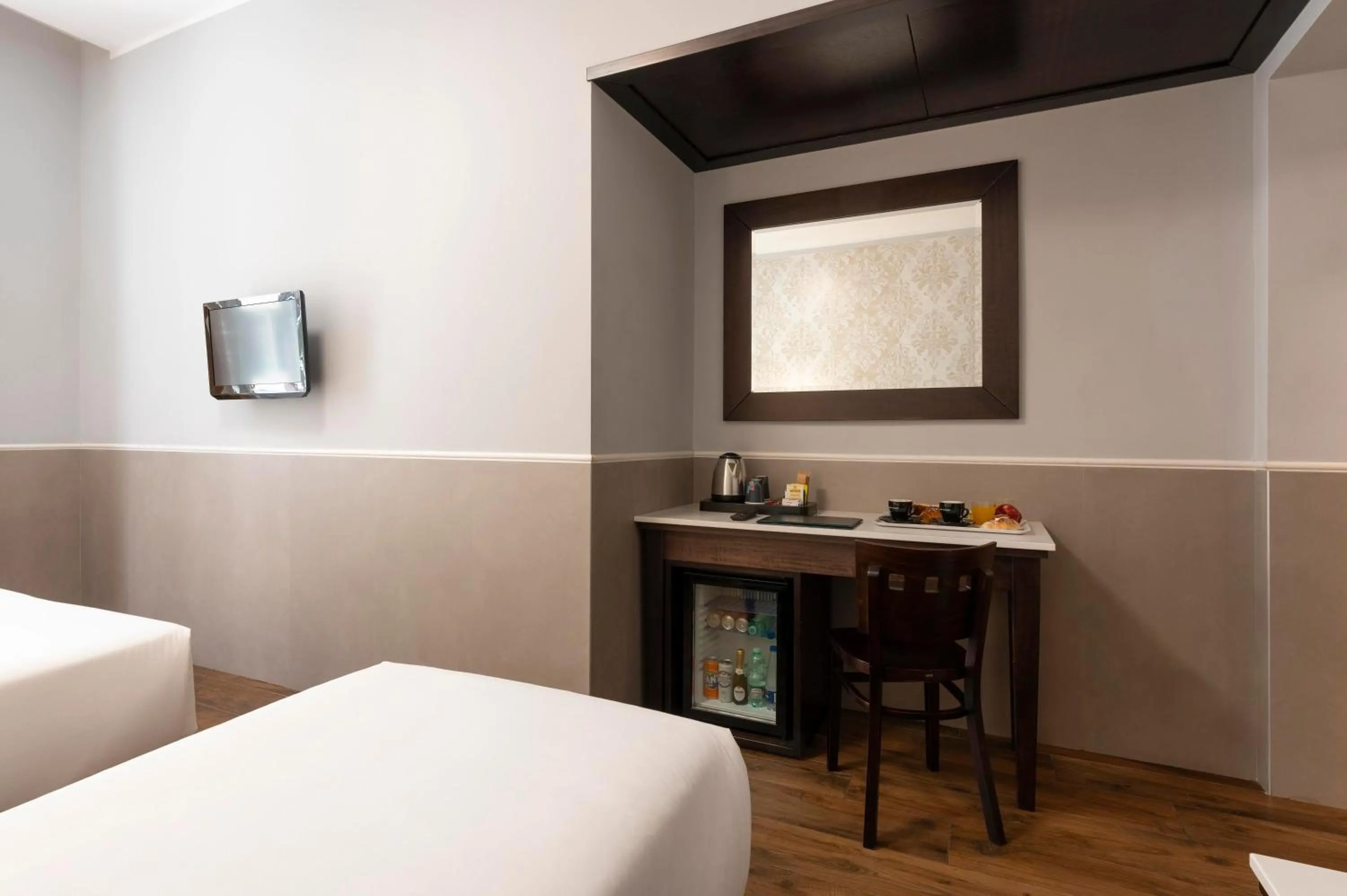 Bed in Hotel Virgilio