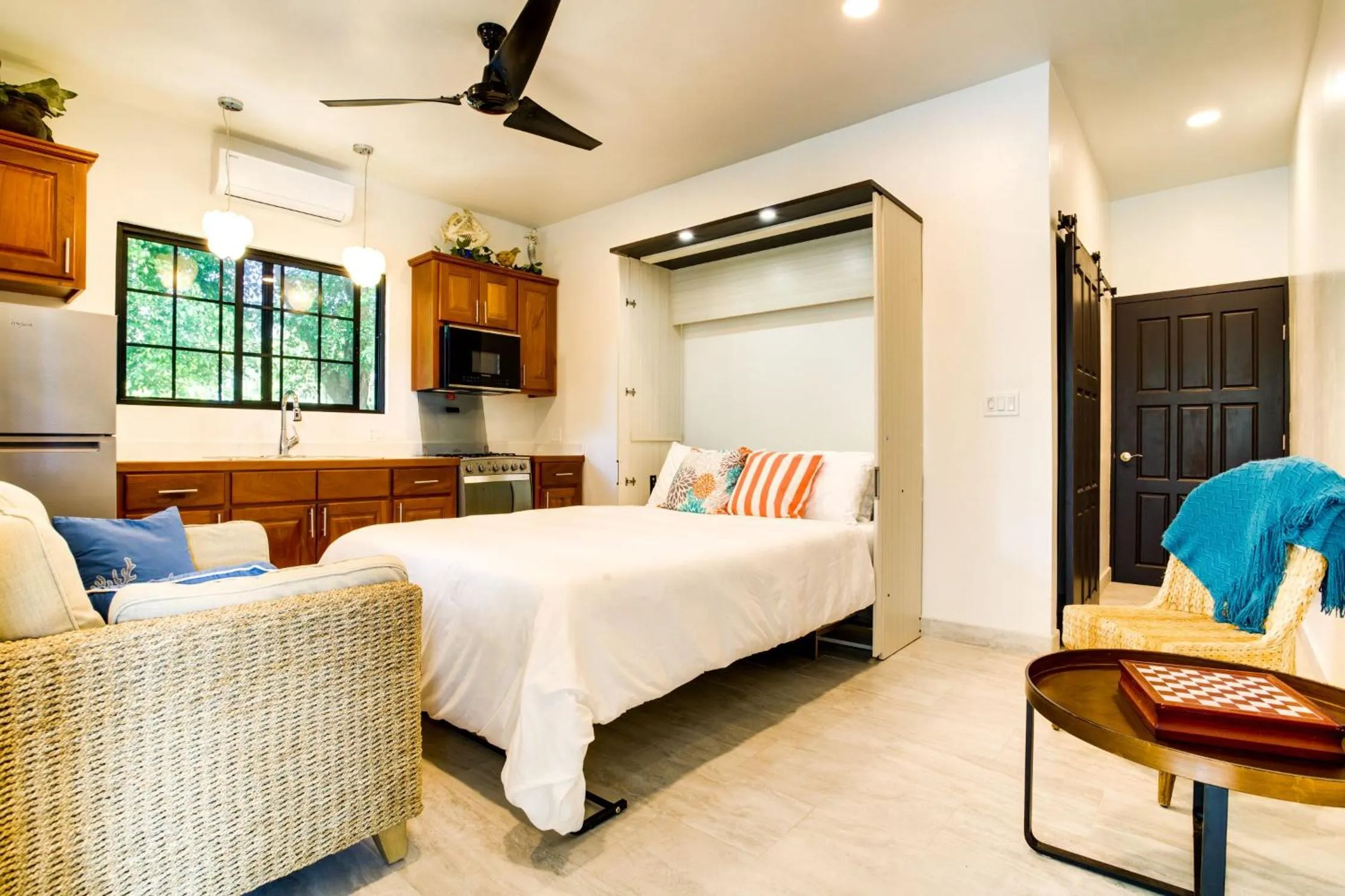 Bed in The Sea Glass Inn