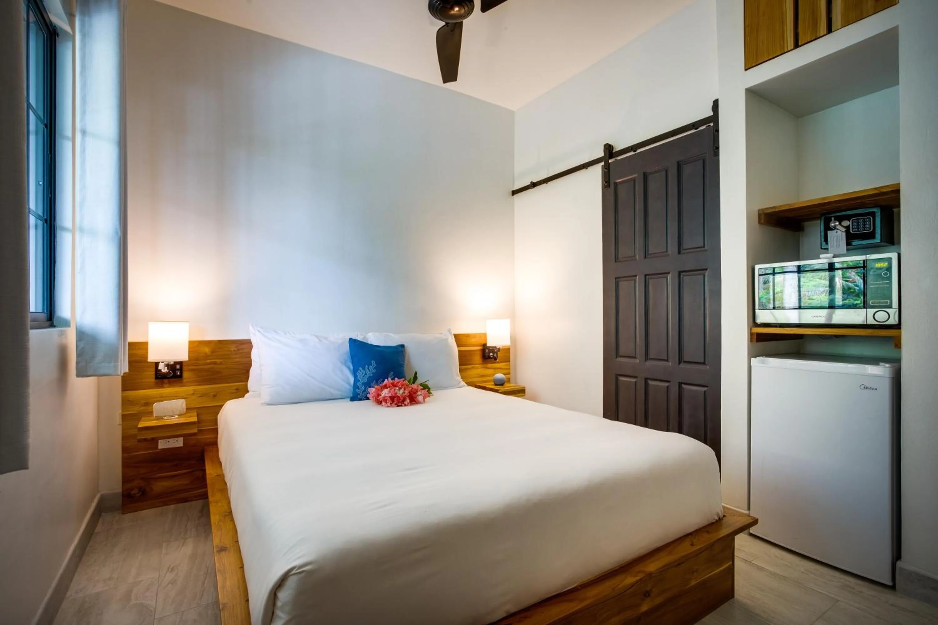 Bed in The Sea Glass Inn