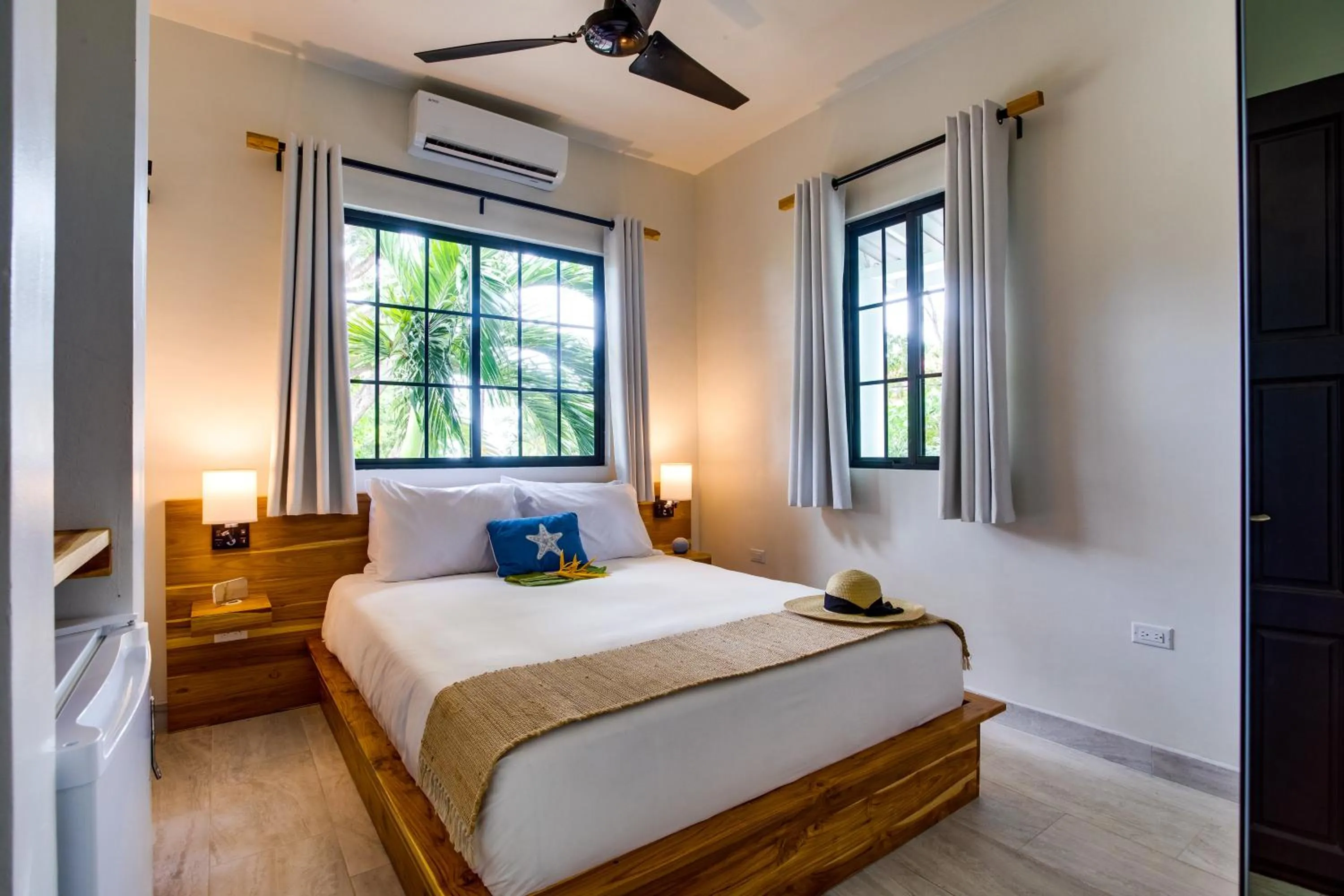 Bed in The Sea Glass Inn