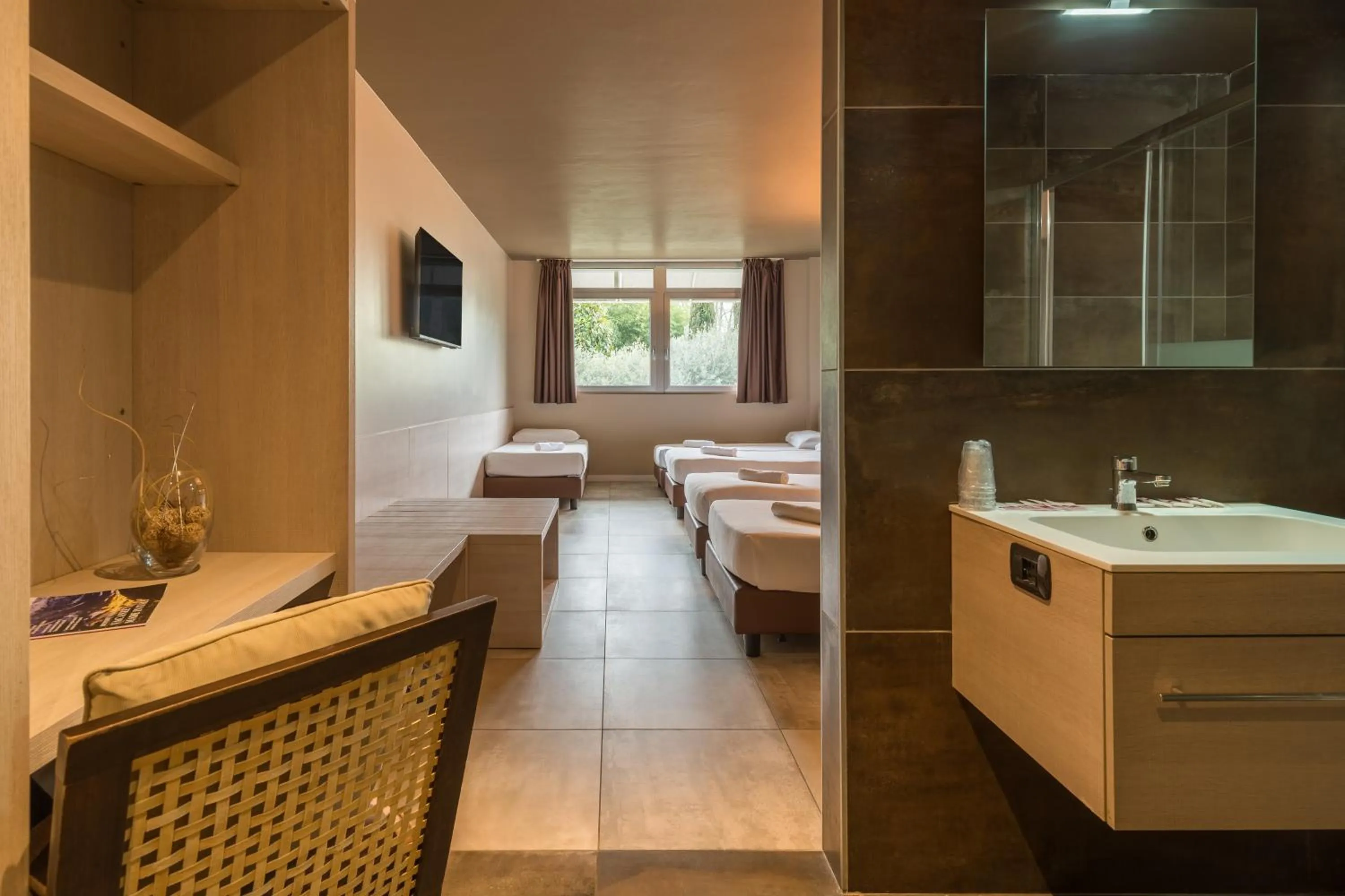 Bed in Hotel Antares Sport Beauty & Wellness