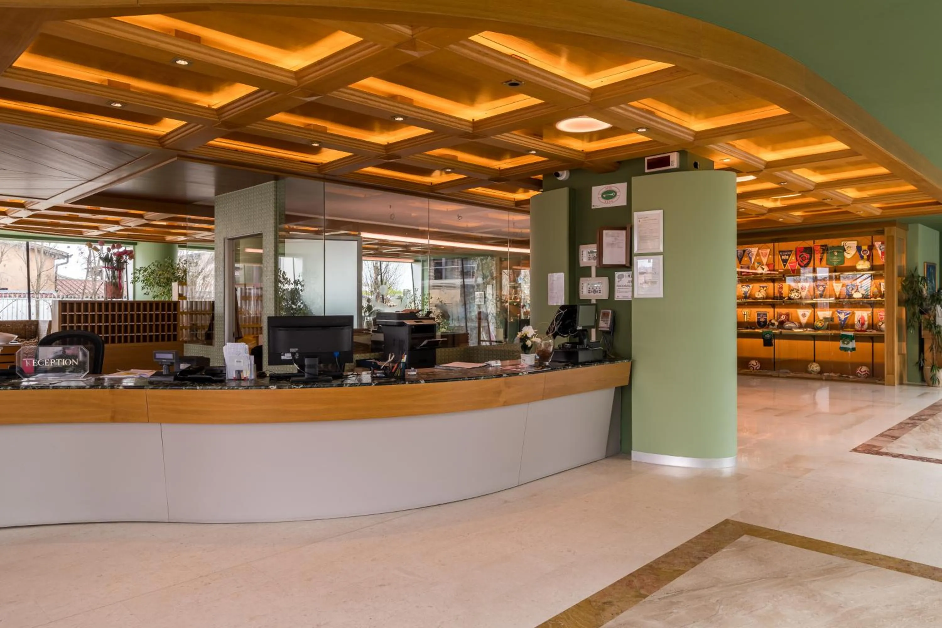 Lobby or reception in Hotel Antares Sport Beauty & Wellness