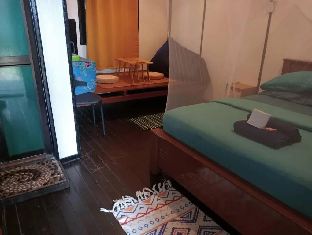 View (from property/room), Bed in The Station Tioman