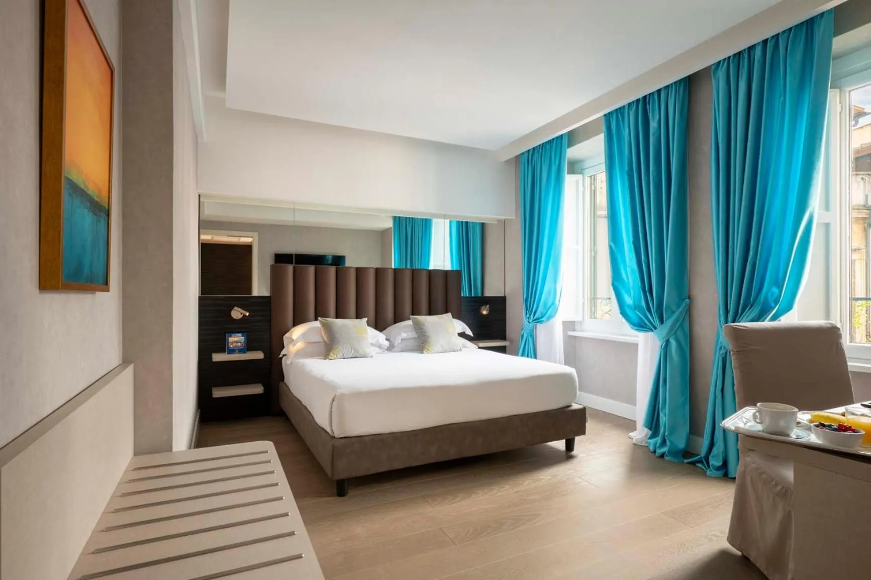 Bed in Atlante Star Hotel