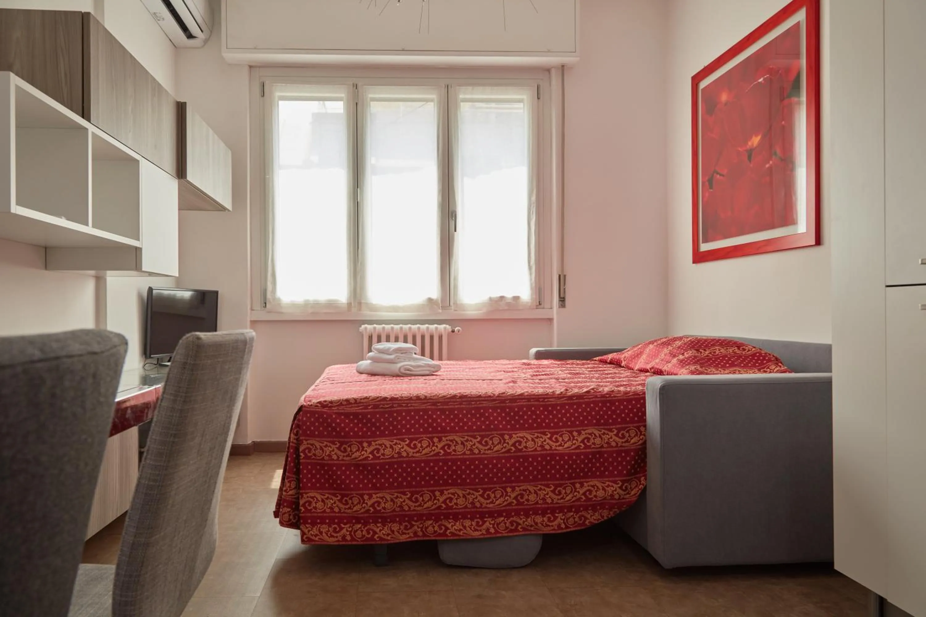 Seating area, Bed in Hotel Lido