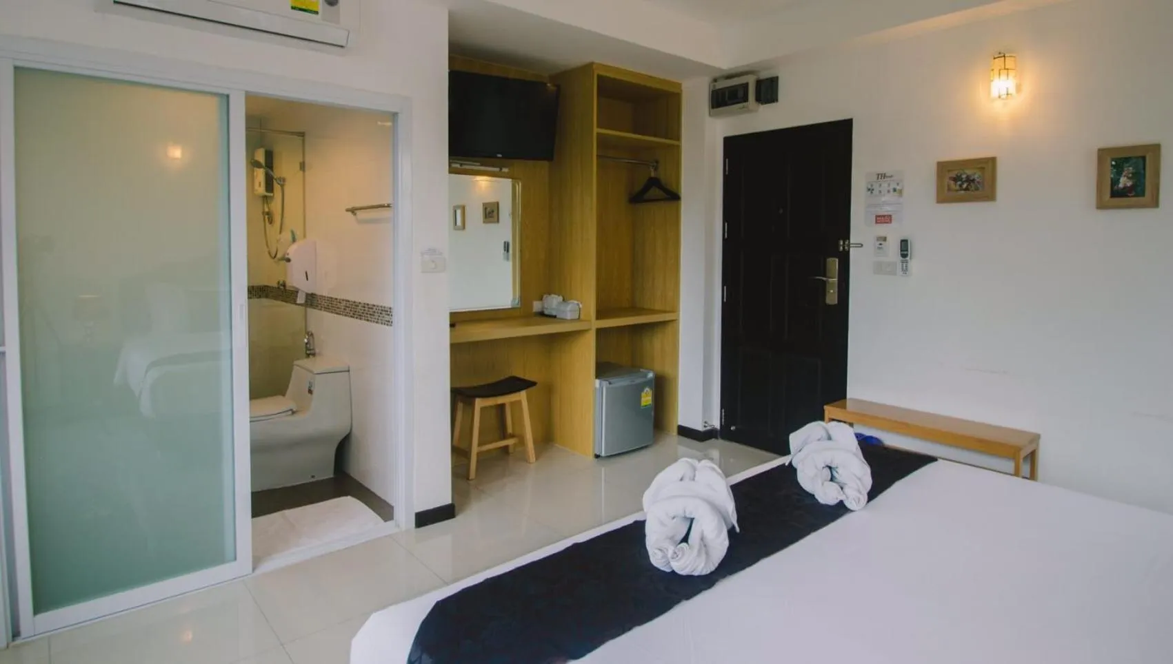 Bed in TH beach hotel