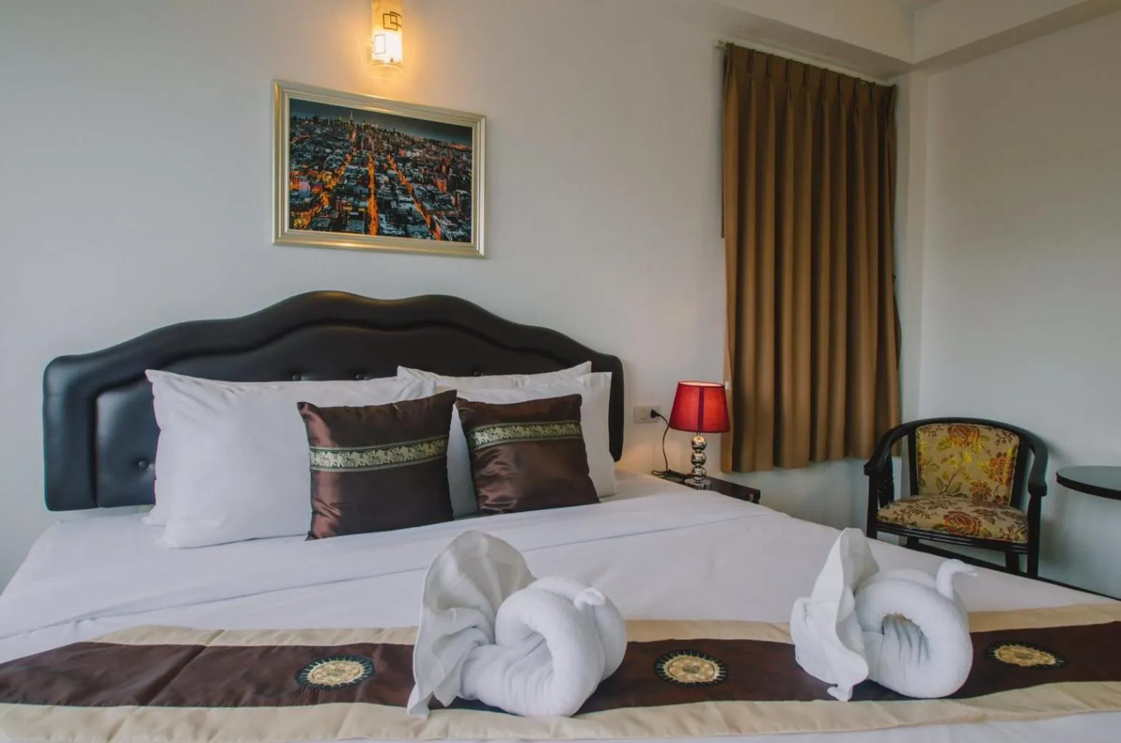 Bed in TH beach hotel