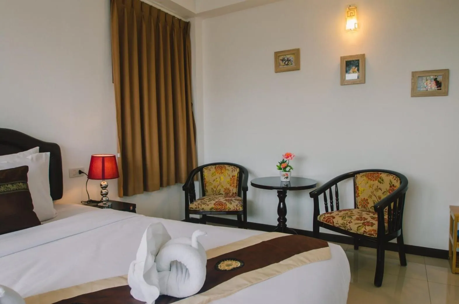 Bed in TH beach hotel