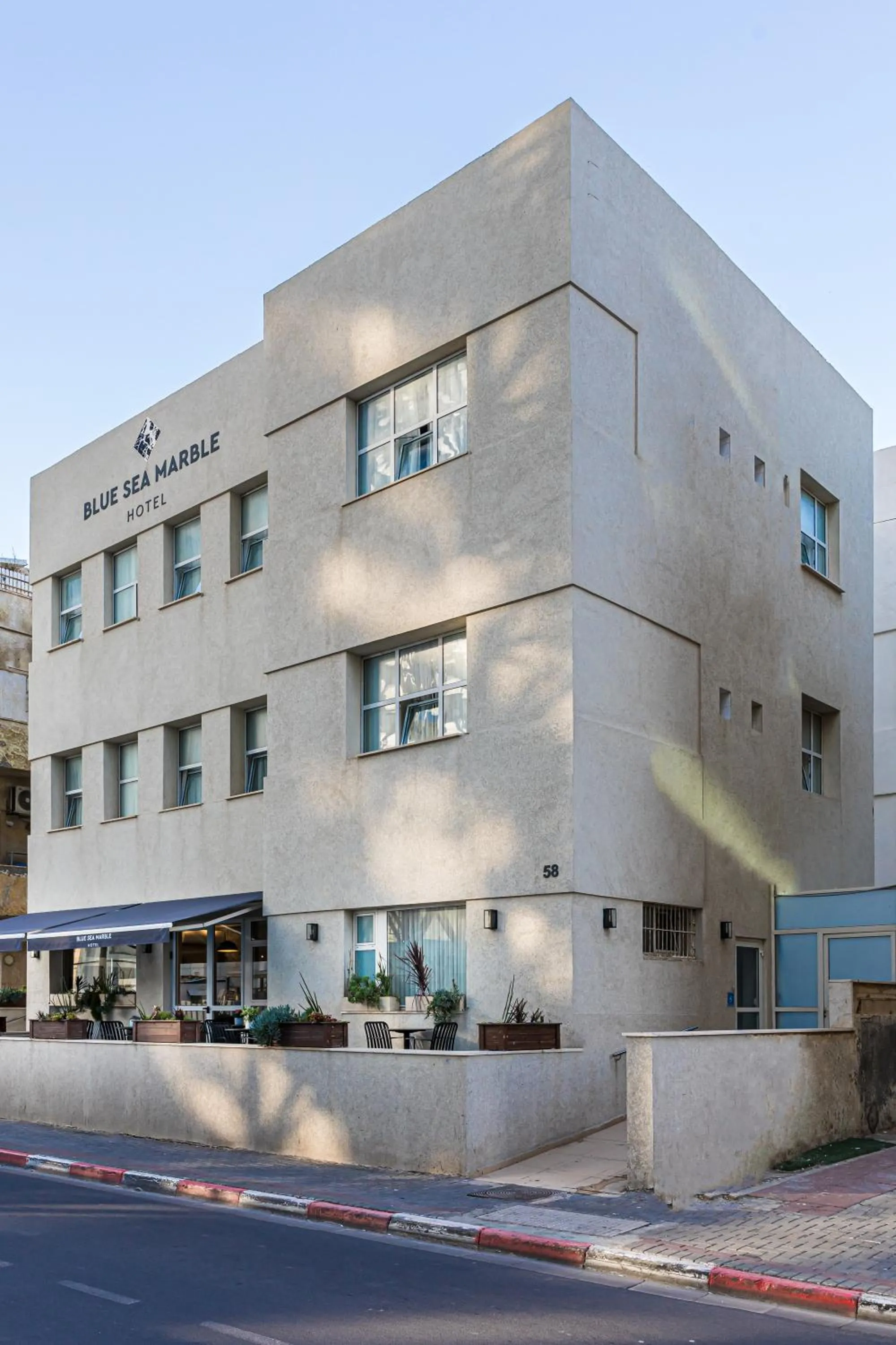 Property building in Blue Sea Marble