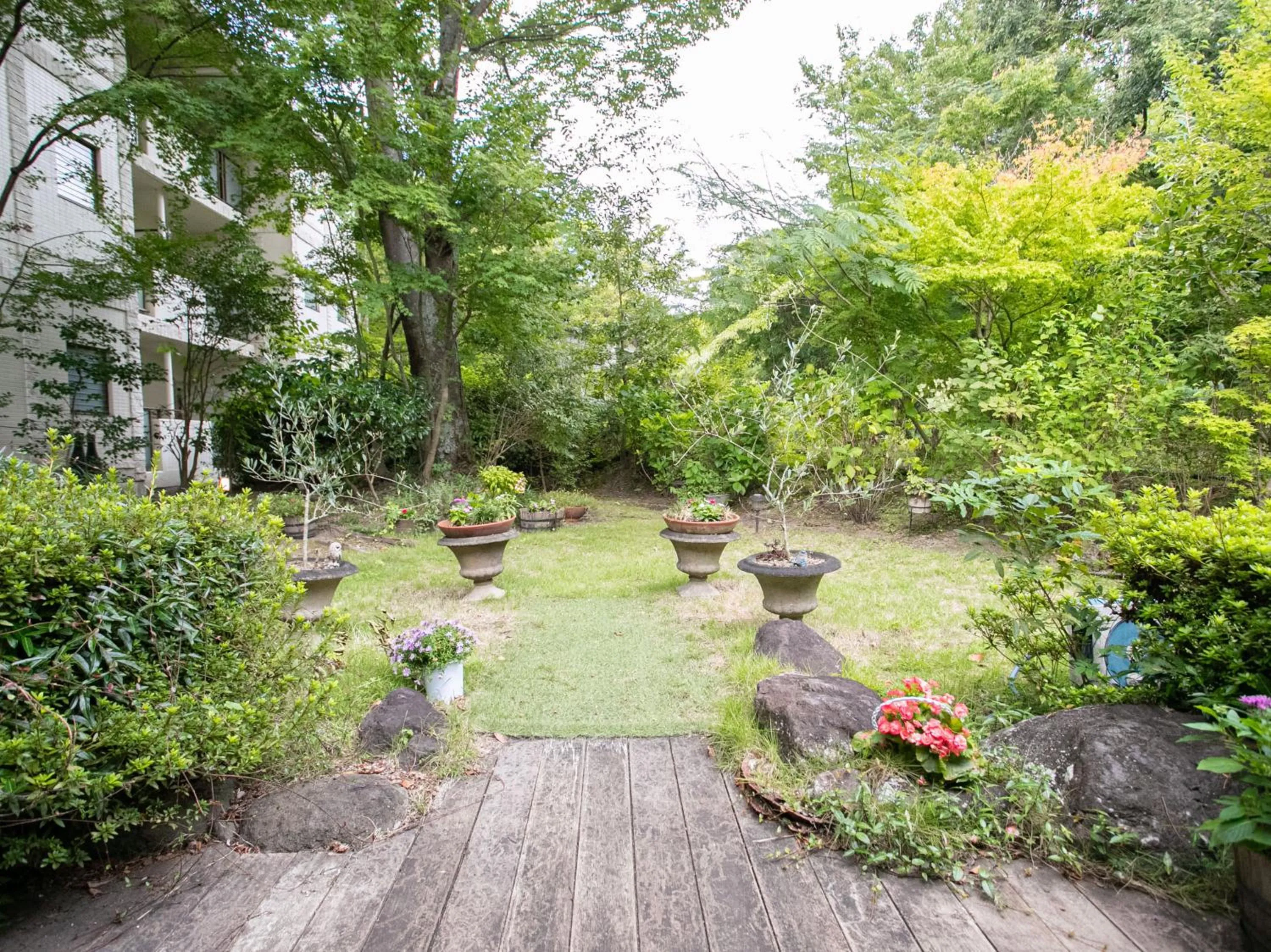 Garden in Yufuin Besso Shikisai Hotel