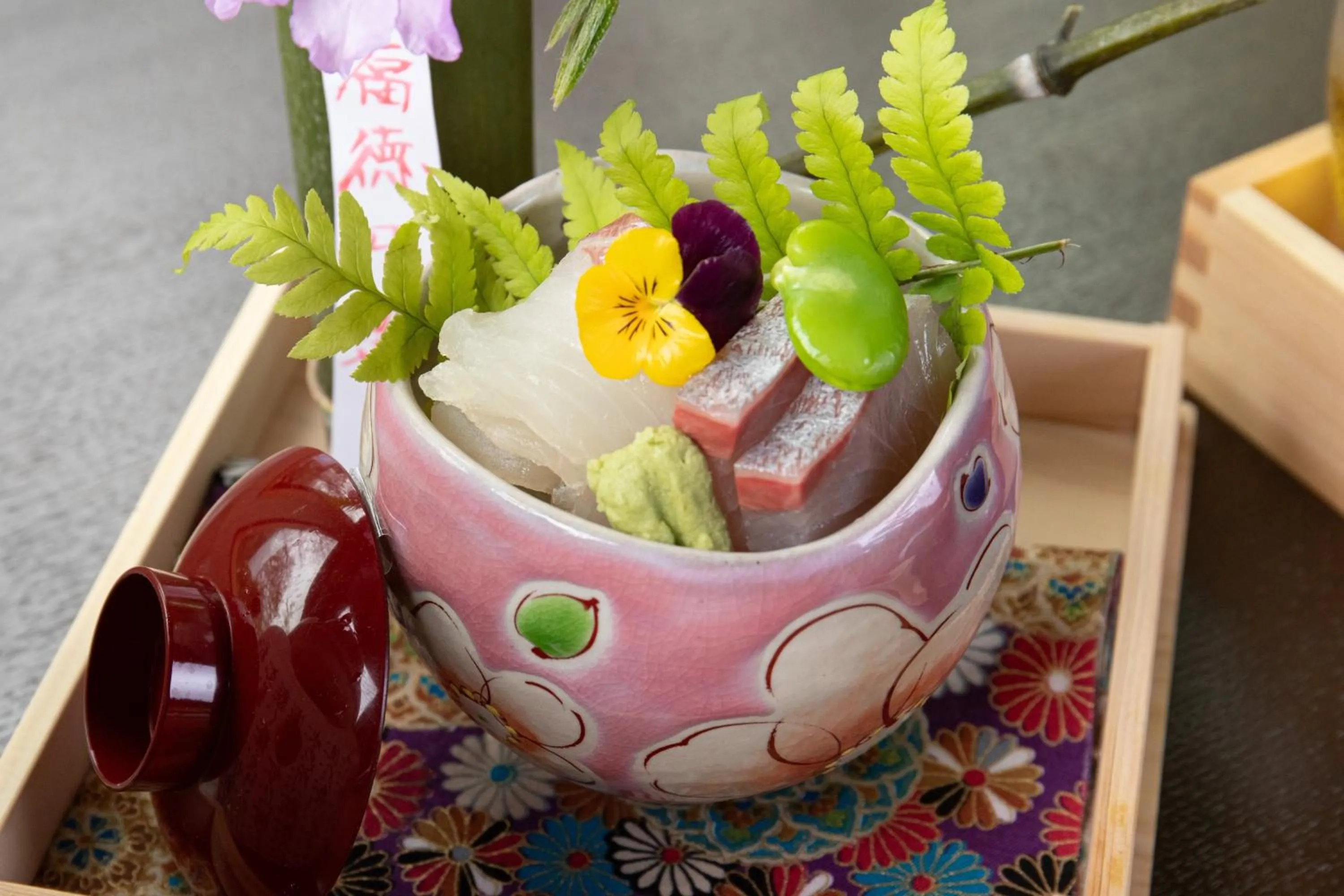 Dinner in Yufuin Besso Shikisai Hotel