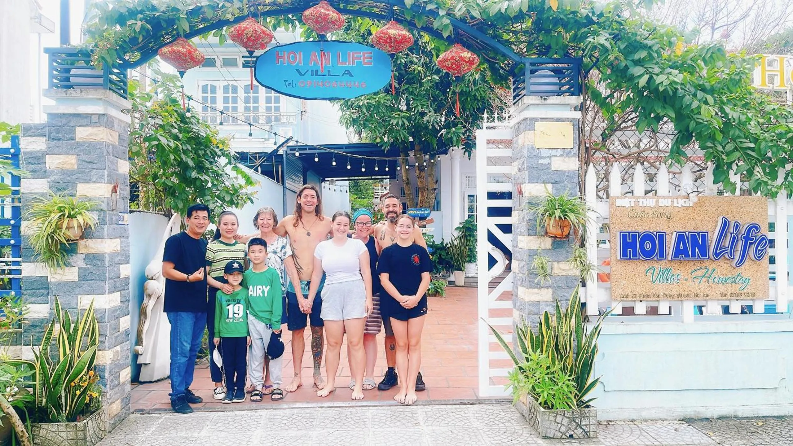 group of guests in Hoi An Life Villa
