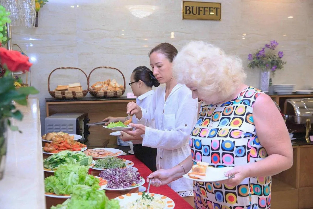 Buffet breakfast in Saphia Hotel Nha Trang