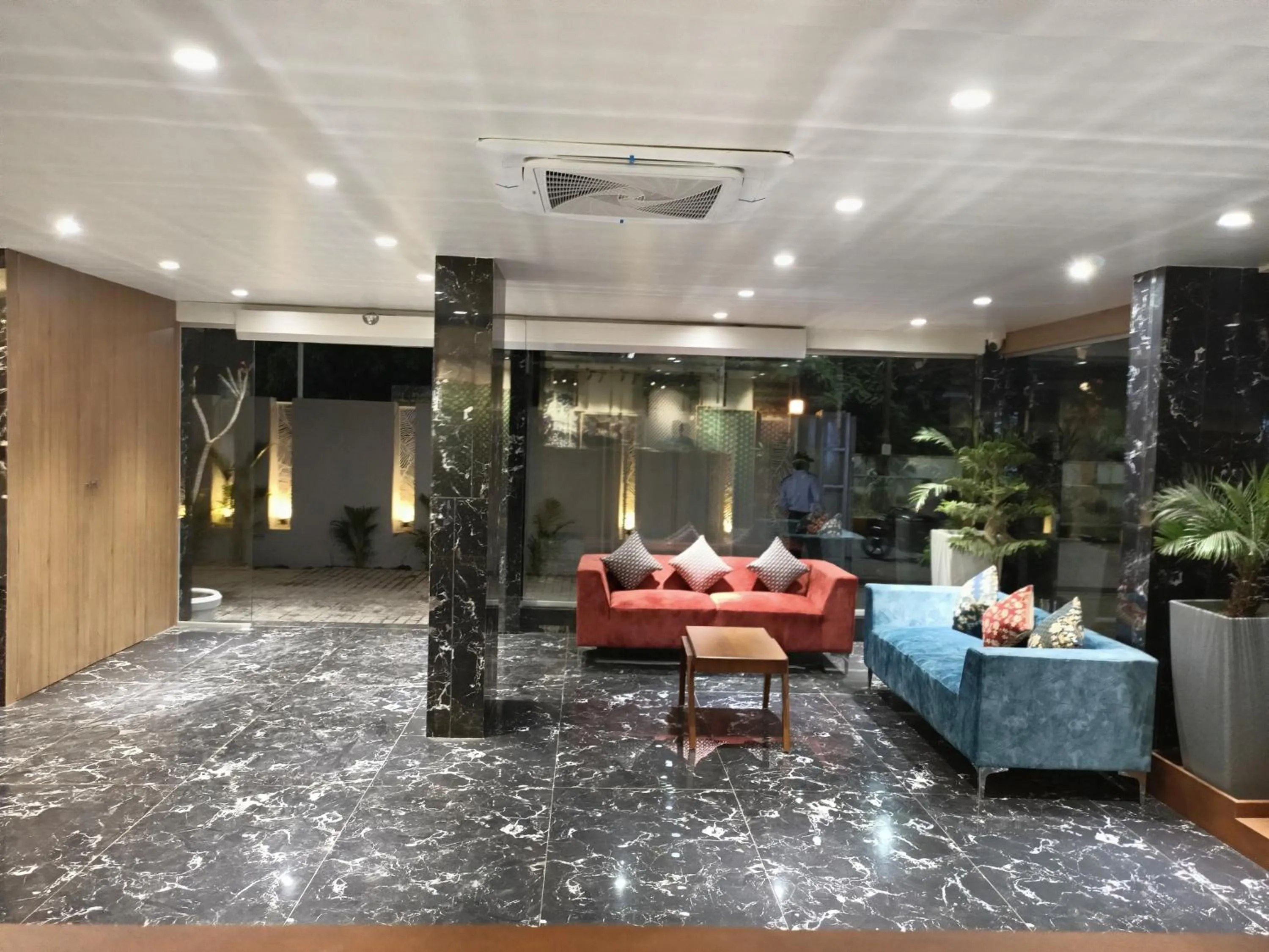 Seating area in Hotel Chitra Executive