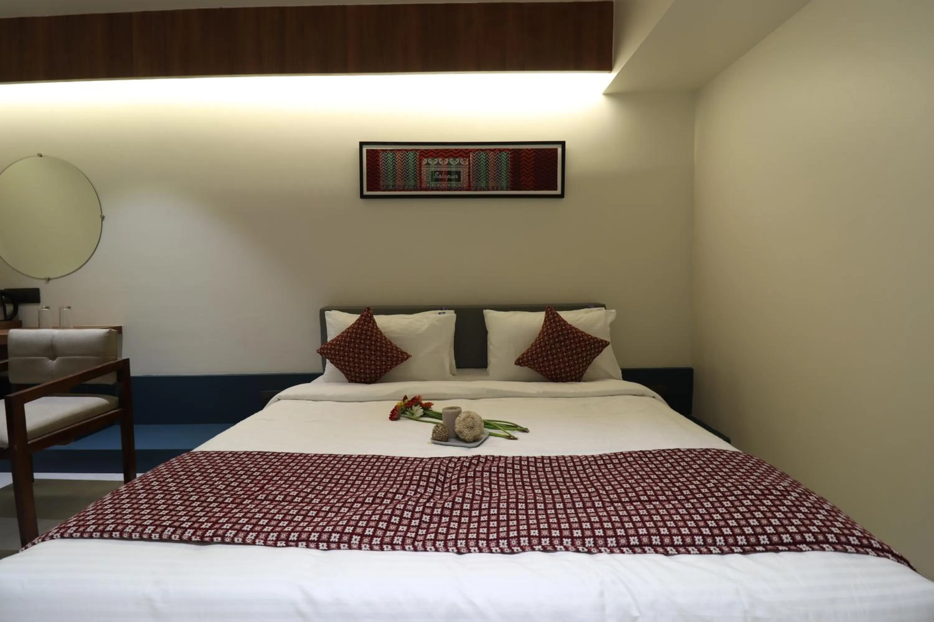 Bed in Hotel Chitra Executive