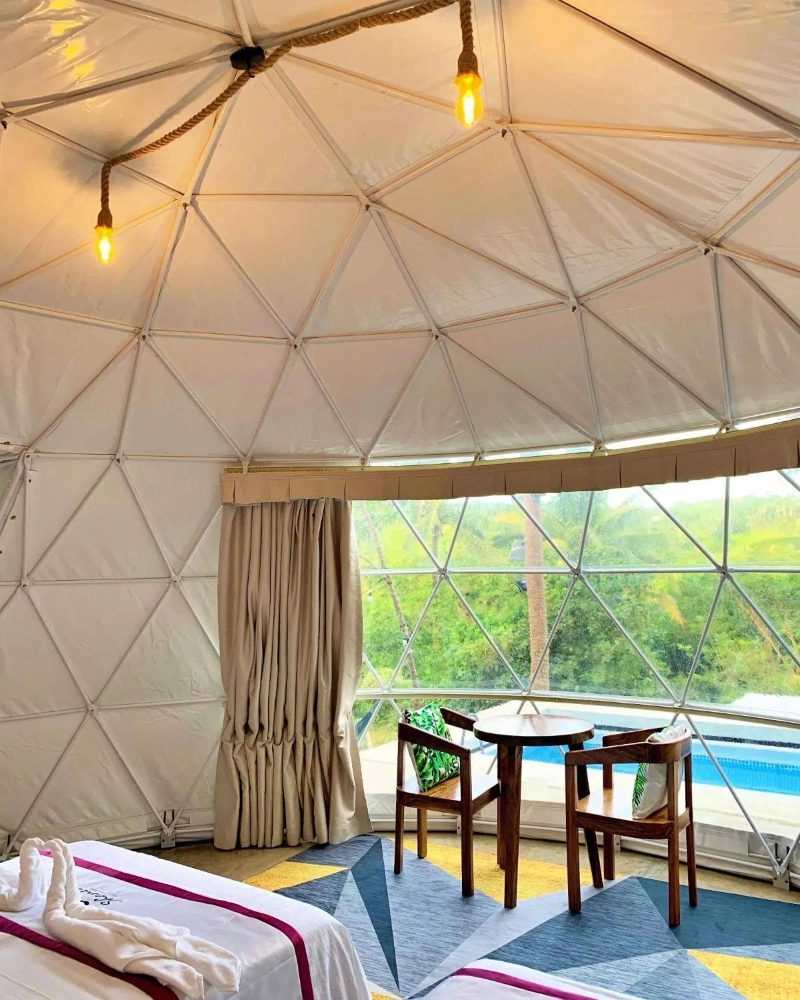 Bed in Shanti Wellness Sanctuary