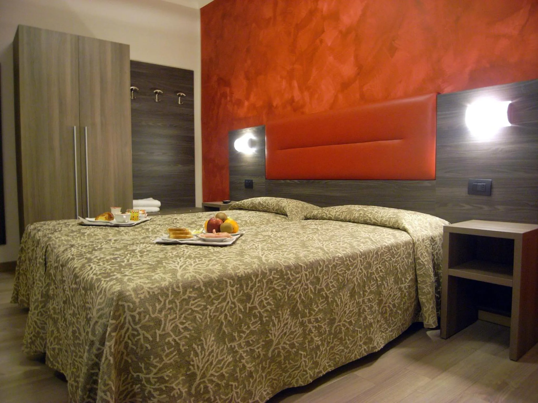 Bed in Hotel Siena