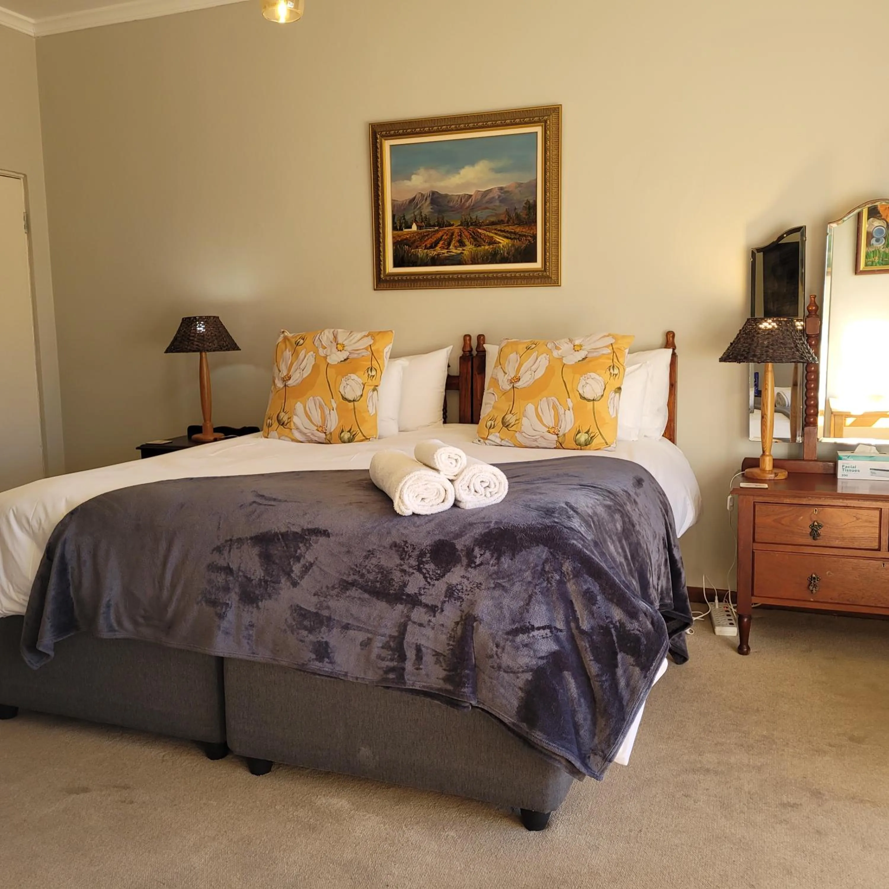 Bed in AppleBee Guest Cottages