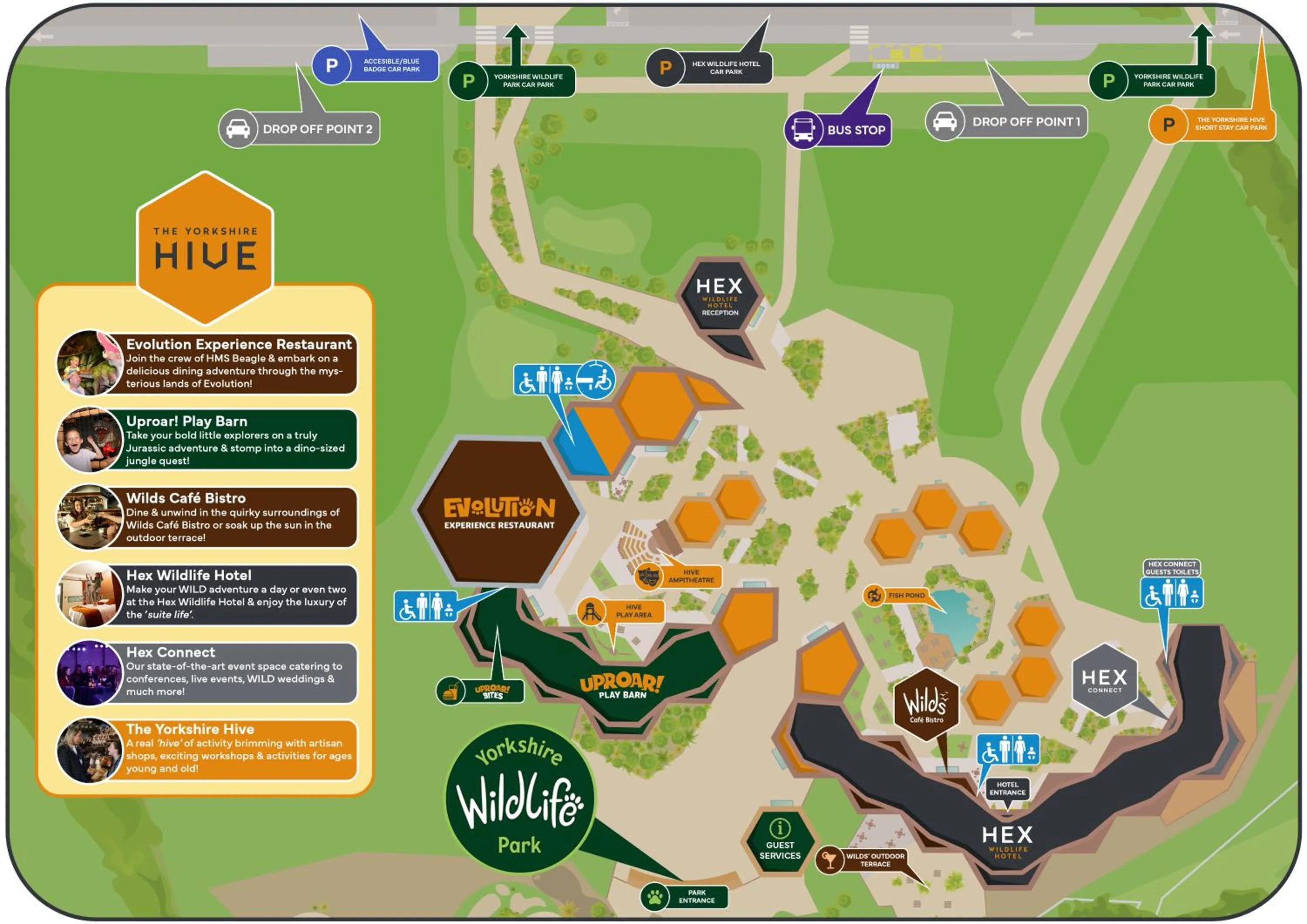 Nearby landmark in Hex Wildlife Hotel at Yorkshire Wildlife Park