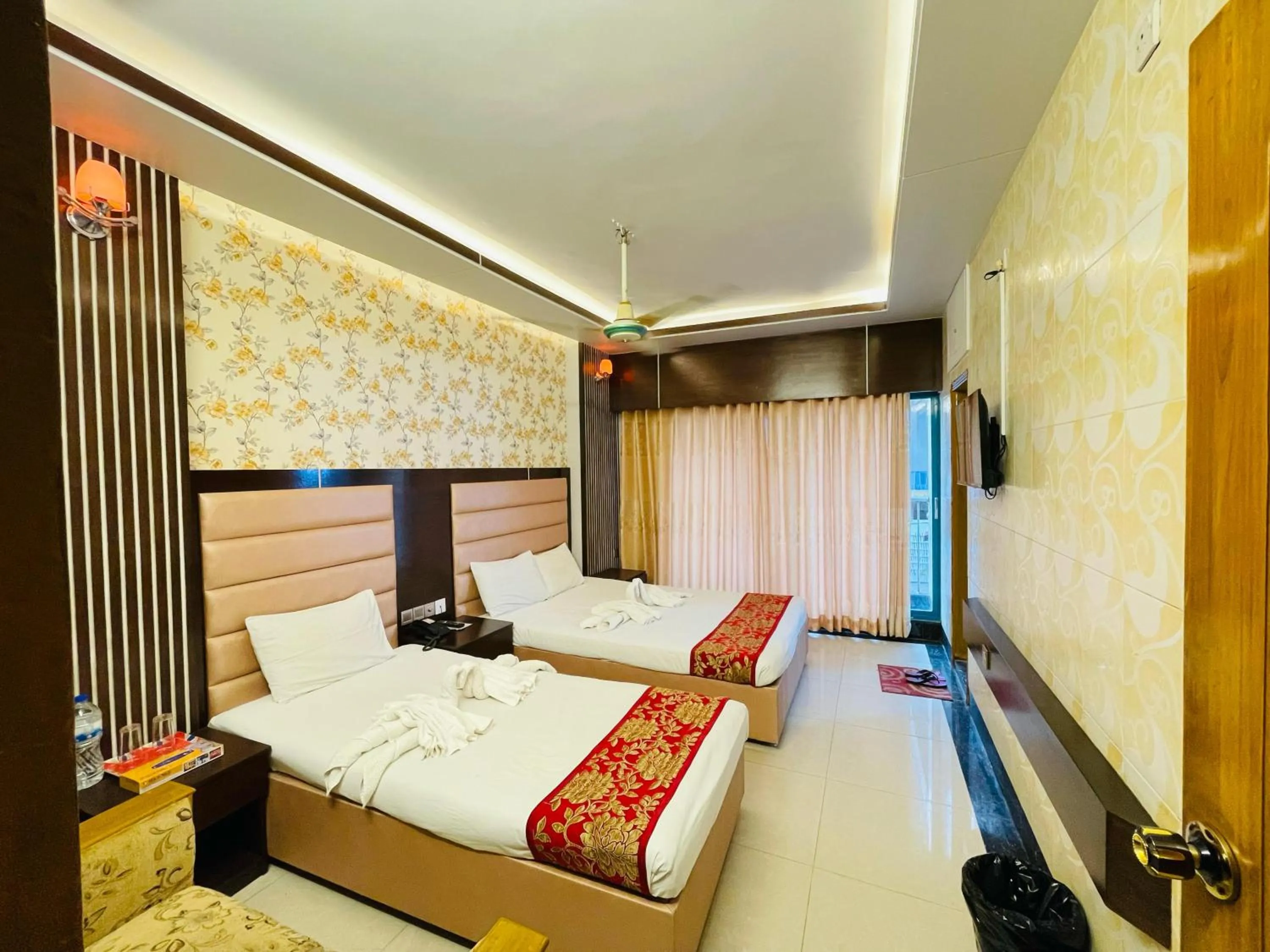 Bed in Hotel Sea World Cox's Bazar