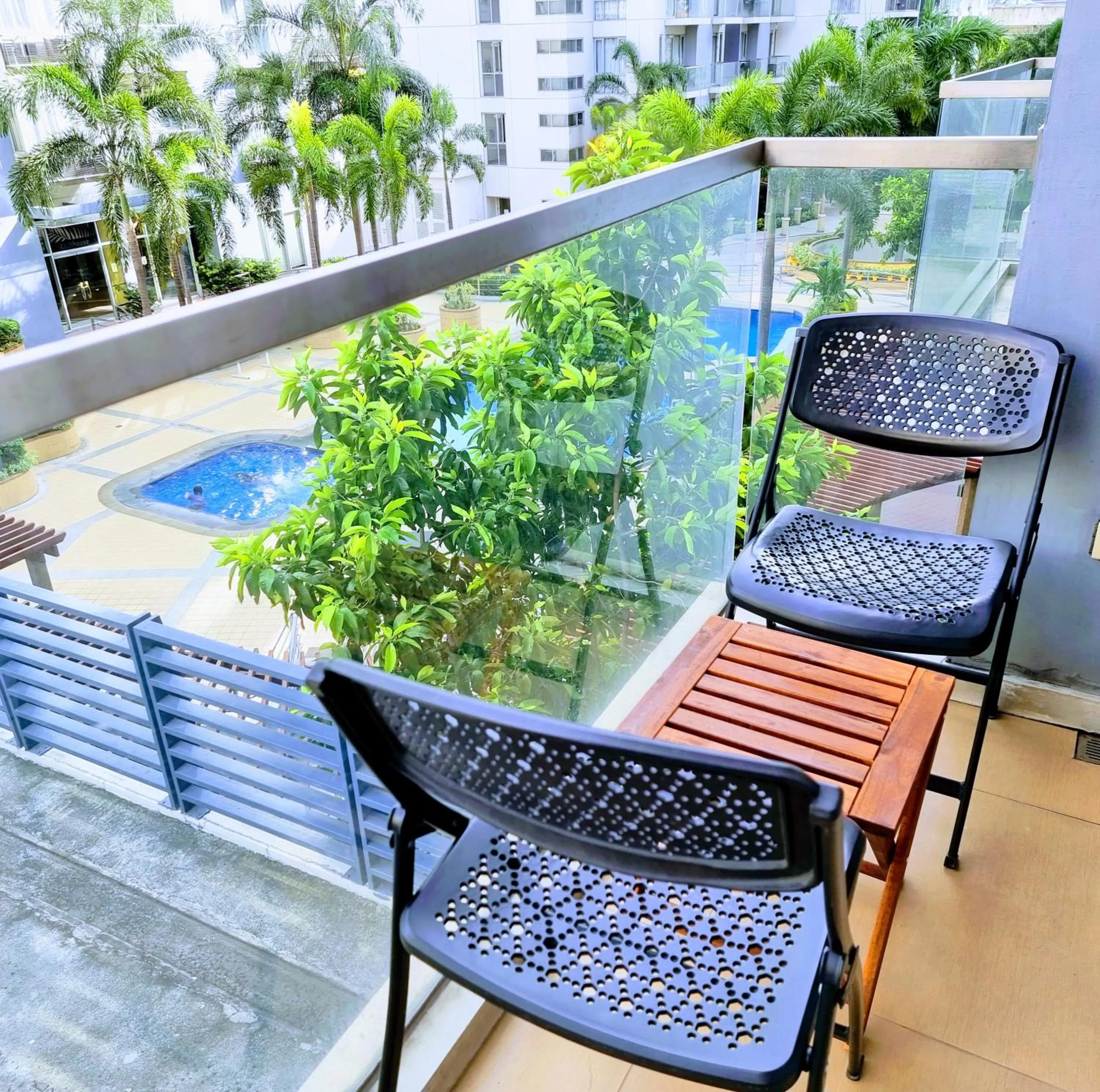 Balcony/Terrace in One Palm Tree Villas Condo Across NAIA Terminal 3