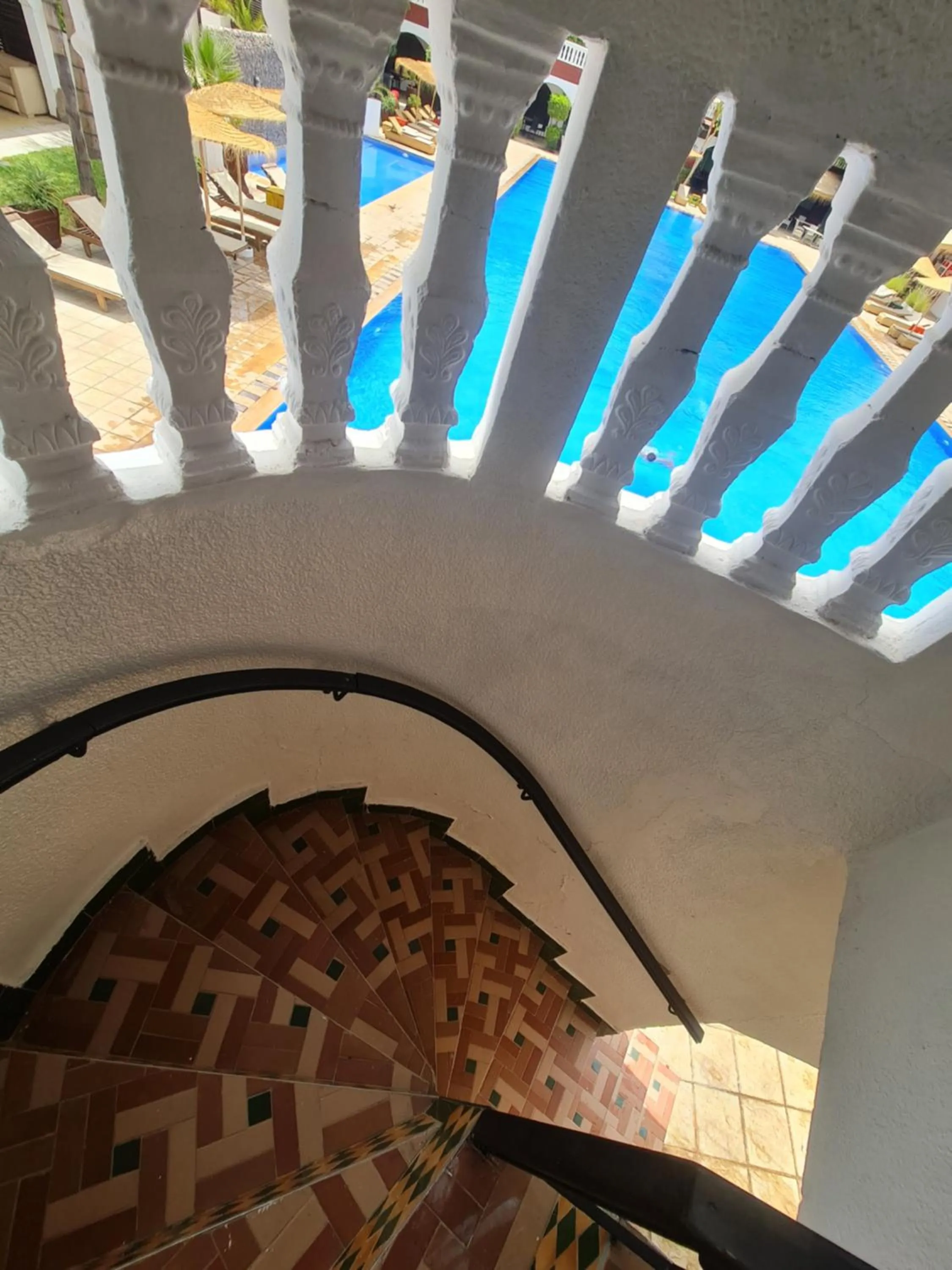 Balcony/Terrace in Targafit Hotel & Hammam