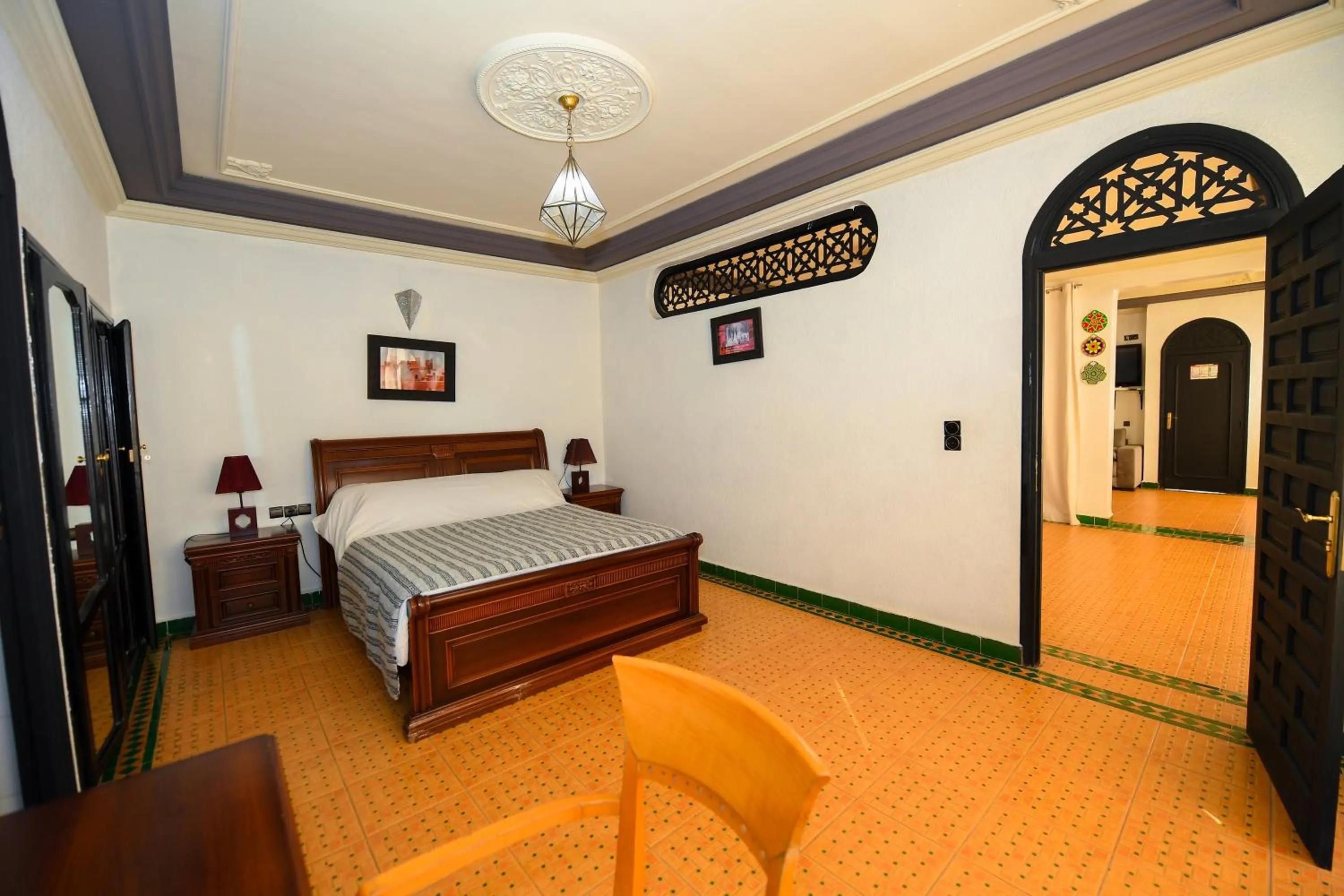 Bed in Targafit Hotel & Hammam