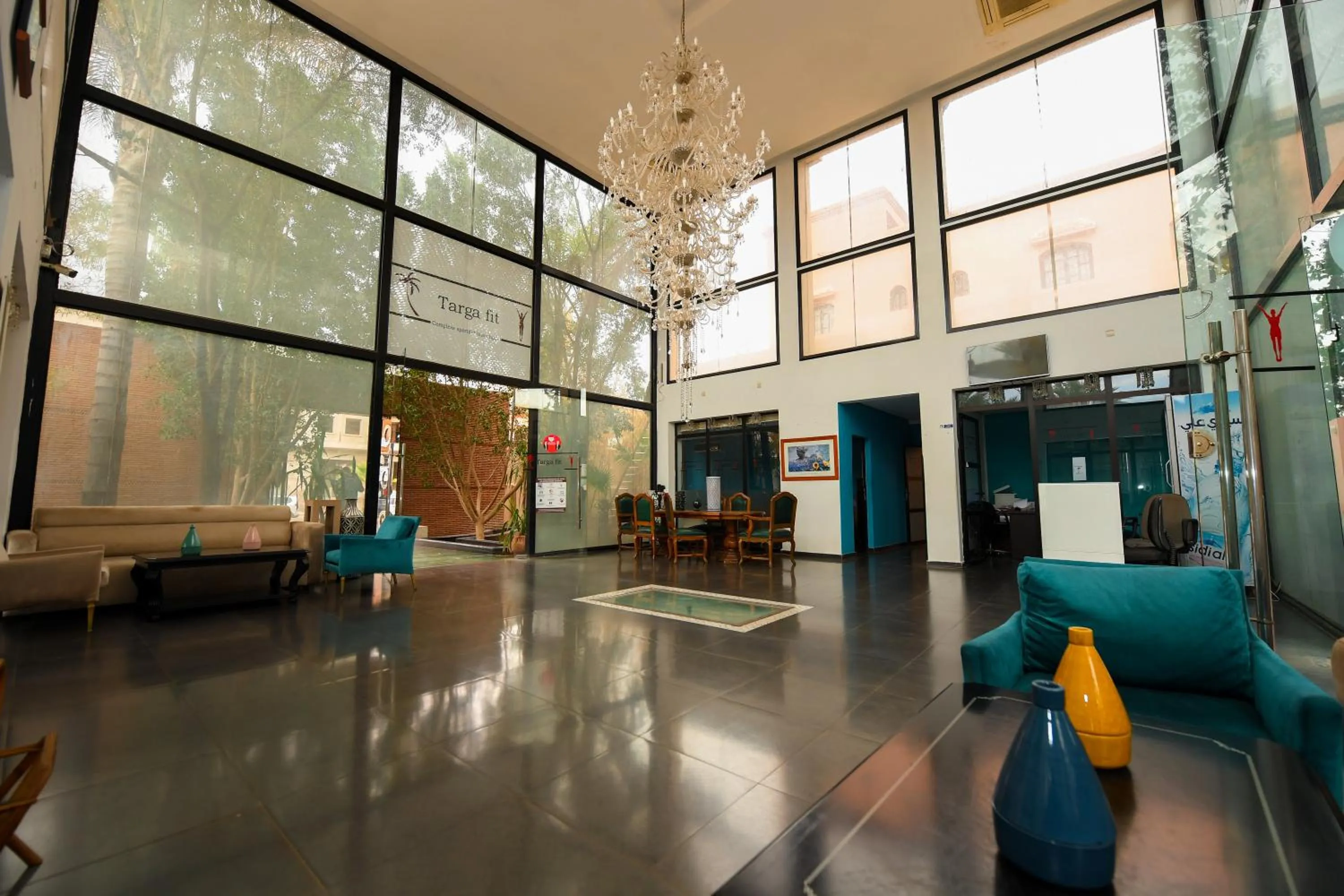 Lobby or reception in Targafit Hotel & Hammam