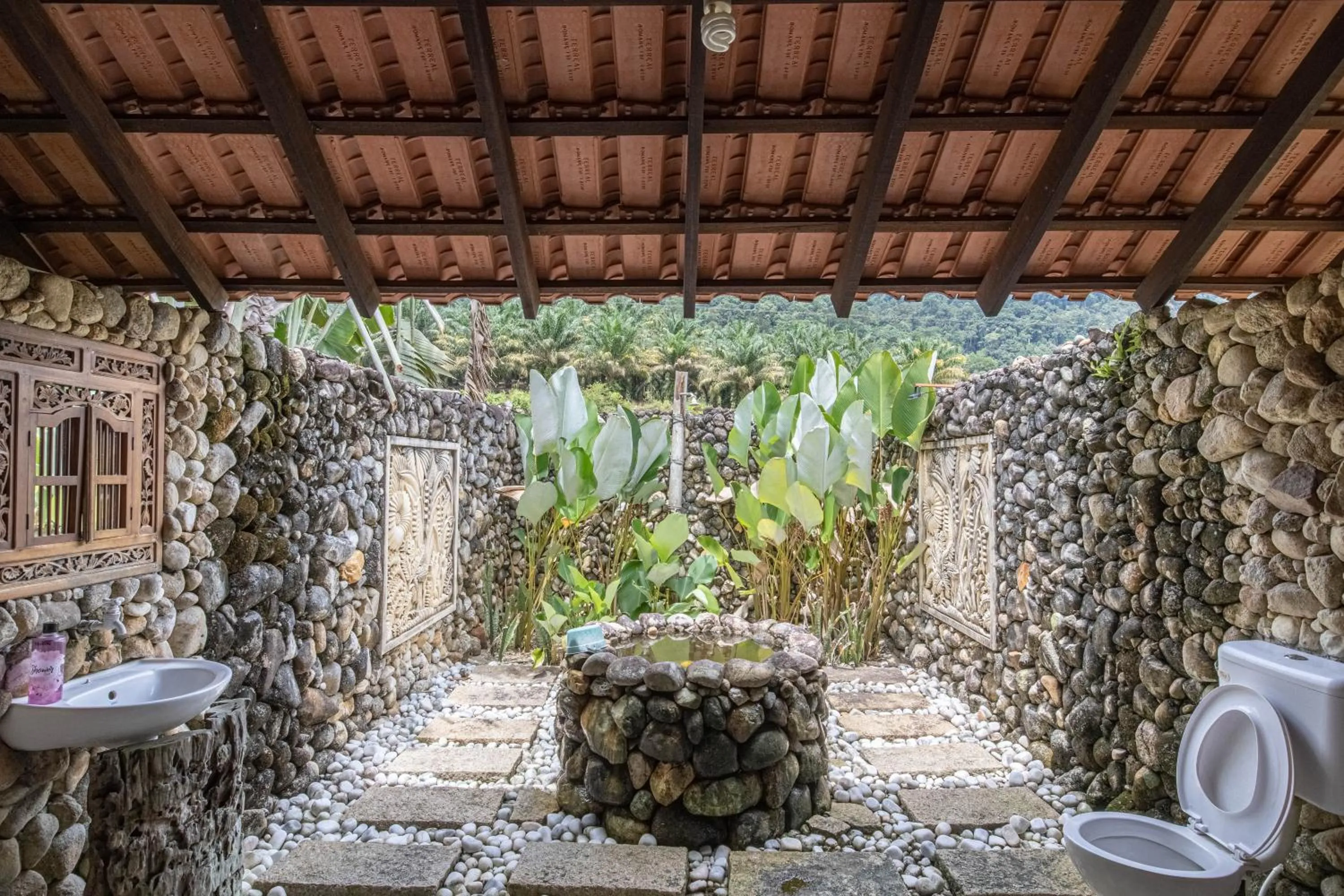 Shower in Sahom Valley Resort - Agro & Eco Park