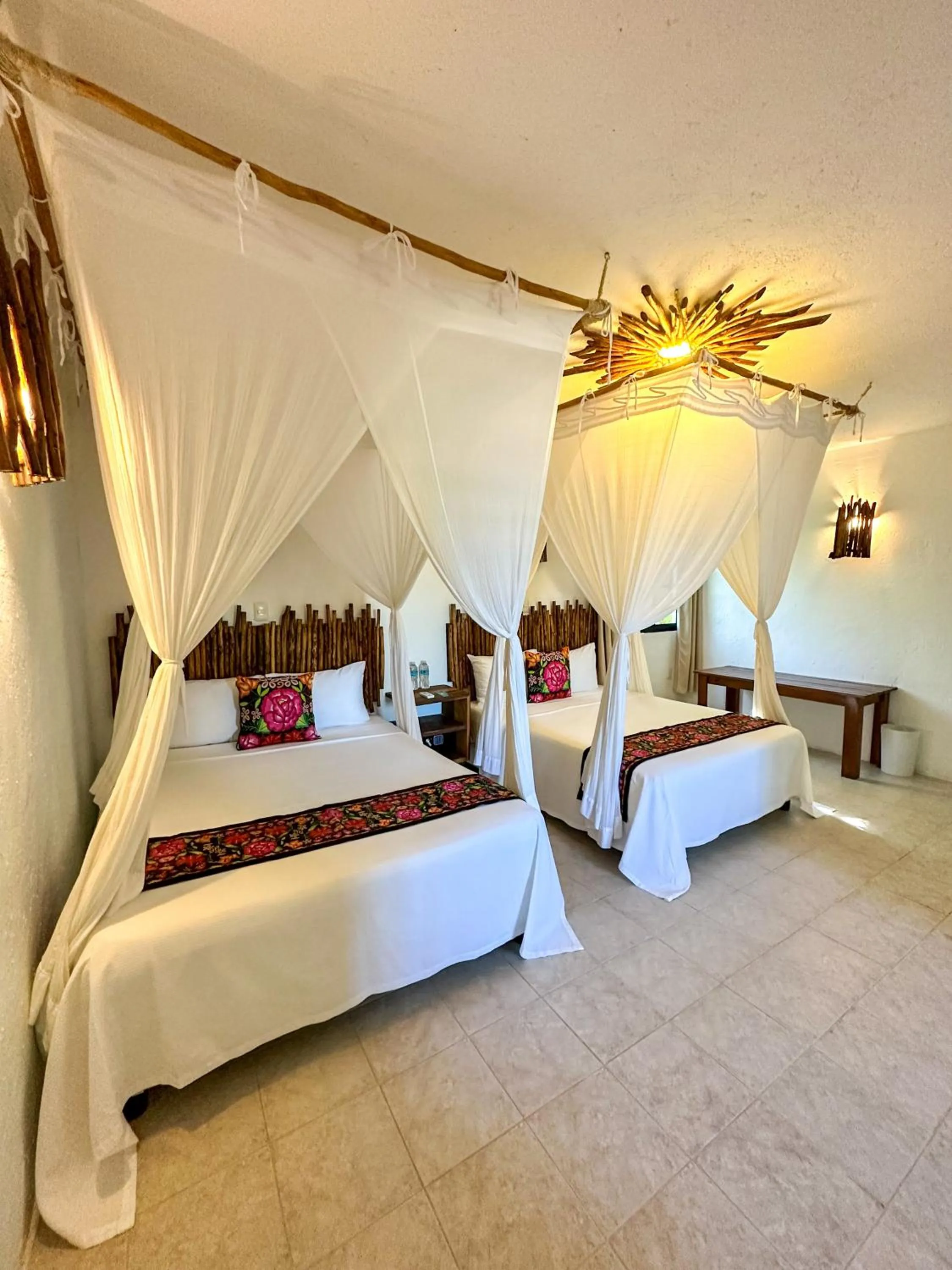 Bed in Alito Tulum Hotel