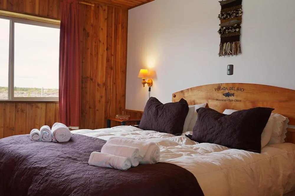 Bed in Hotel Posada del Río - Chile Chico