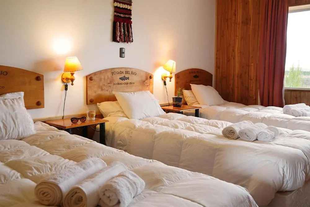 Bed in Hotel Posada del Río - Chile Chico