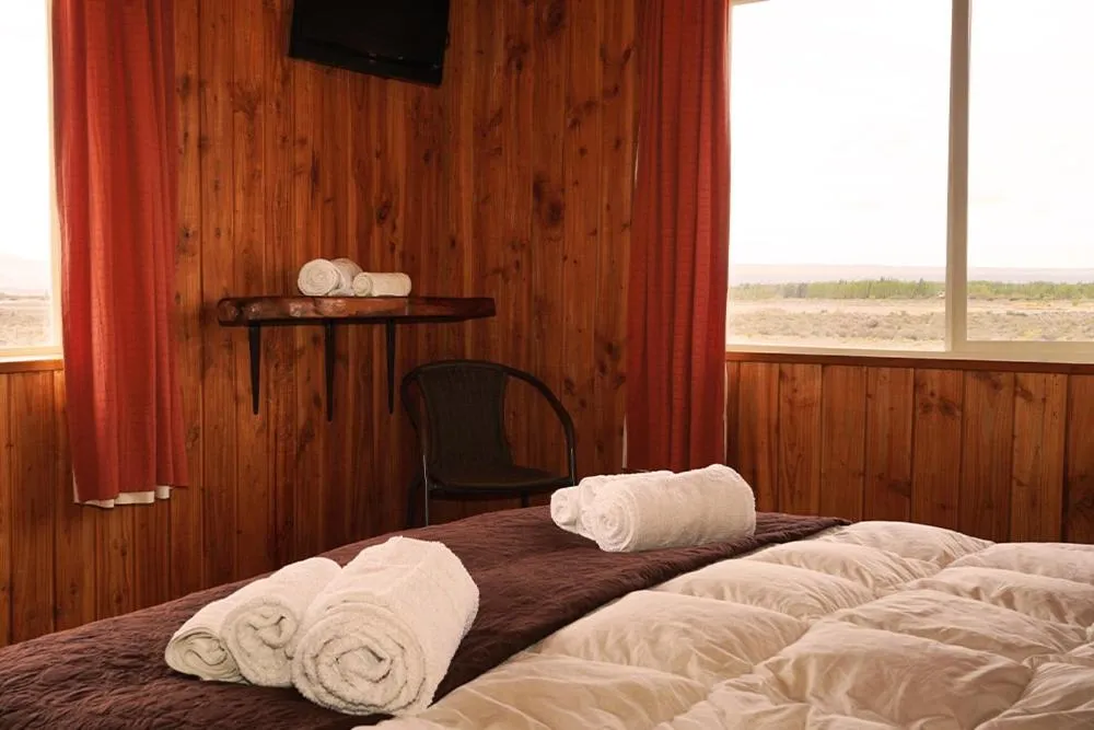 Bed in Hotel Posada del Río - Chile Chico