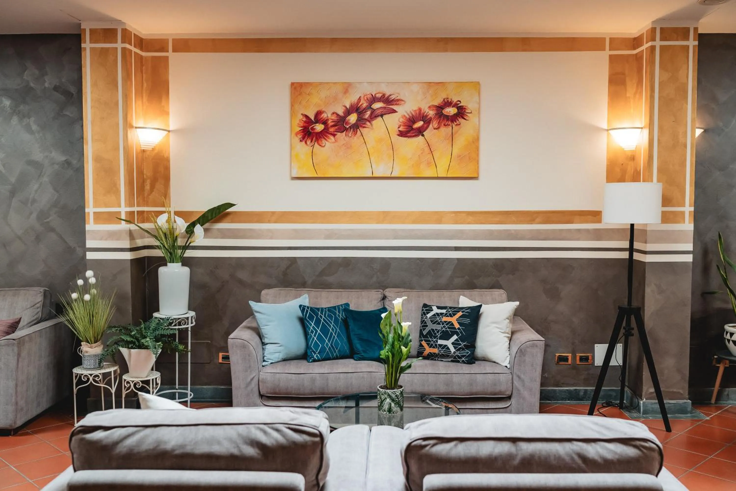 Lobby or reception in Hotel Carignano