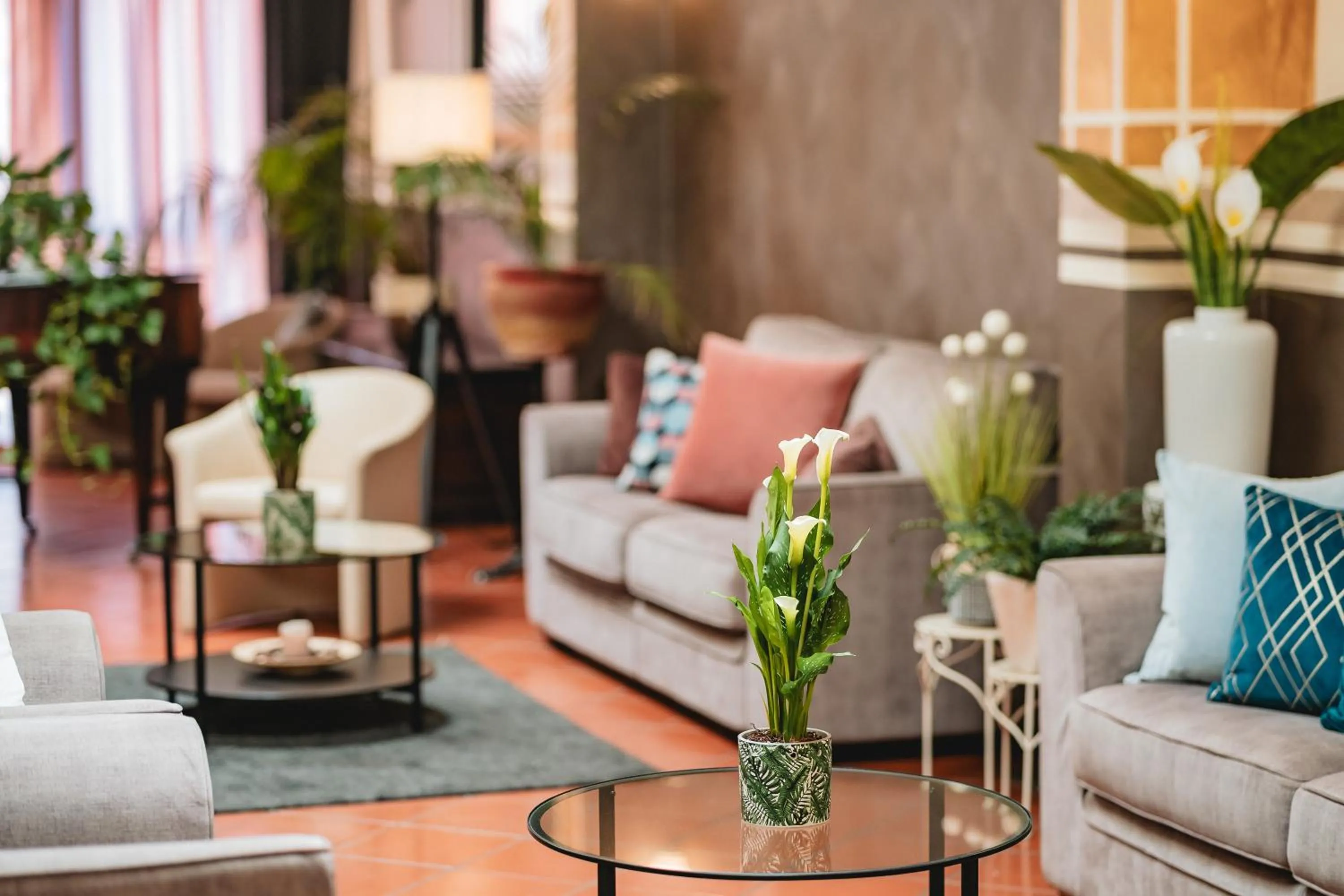 Lobby or reception in Hotel Carignano