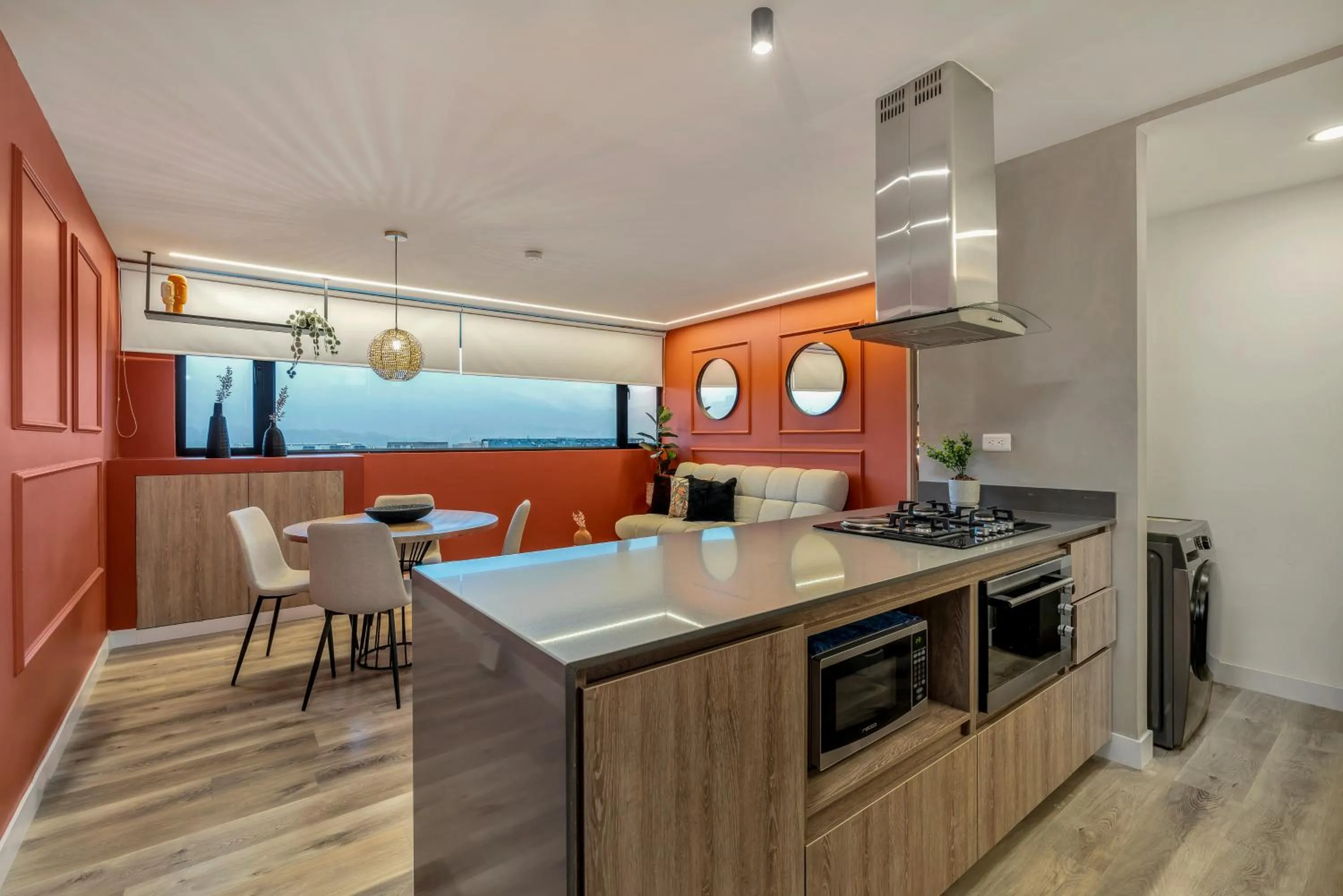 Kitchen or kitchenette in Apartamentos Go Living & Suites by HOUSY HOST