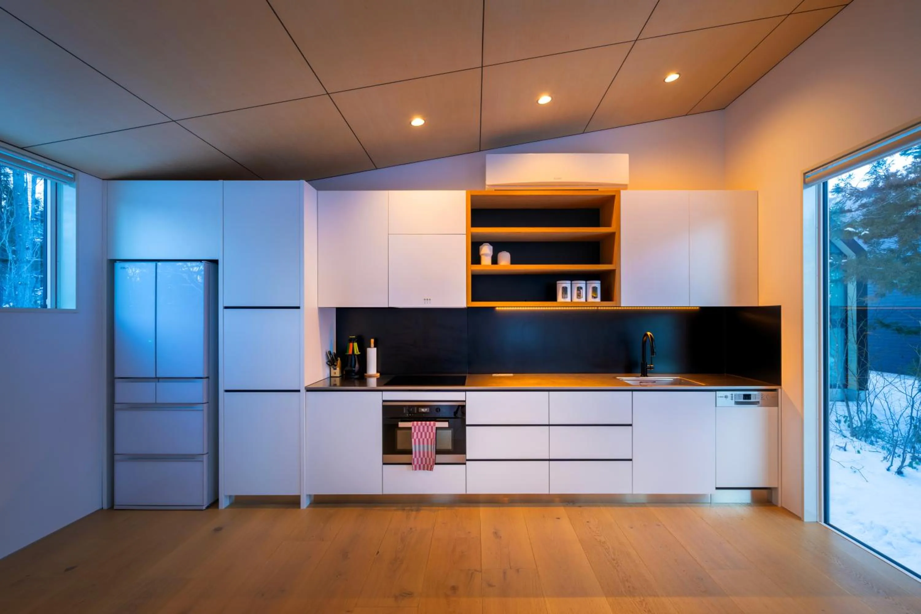Kitchen or kitchenette in Blue River Chalets by The Hakuba Collection