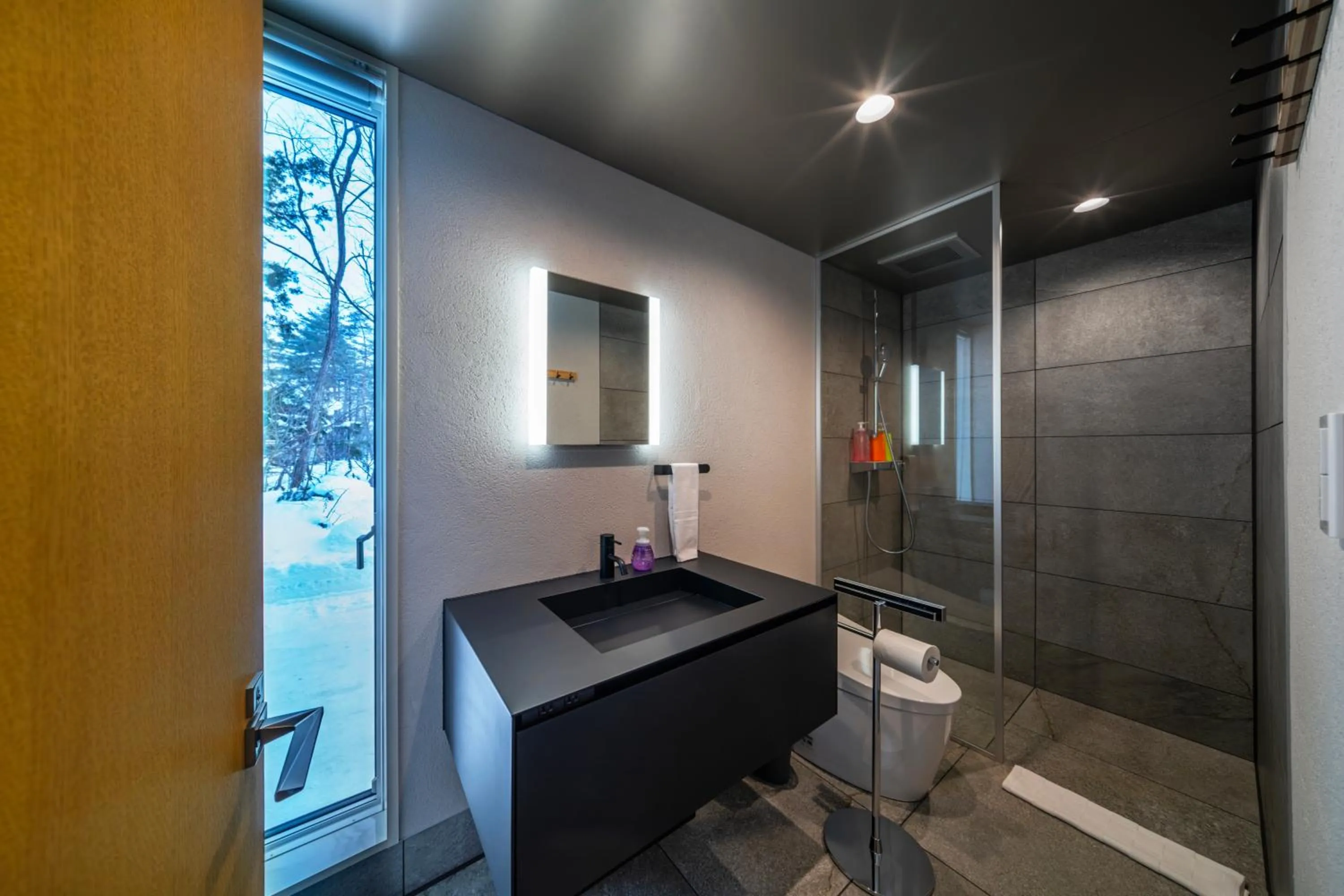 Shower in Blue River Chalets by The Hakuba Collection