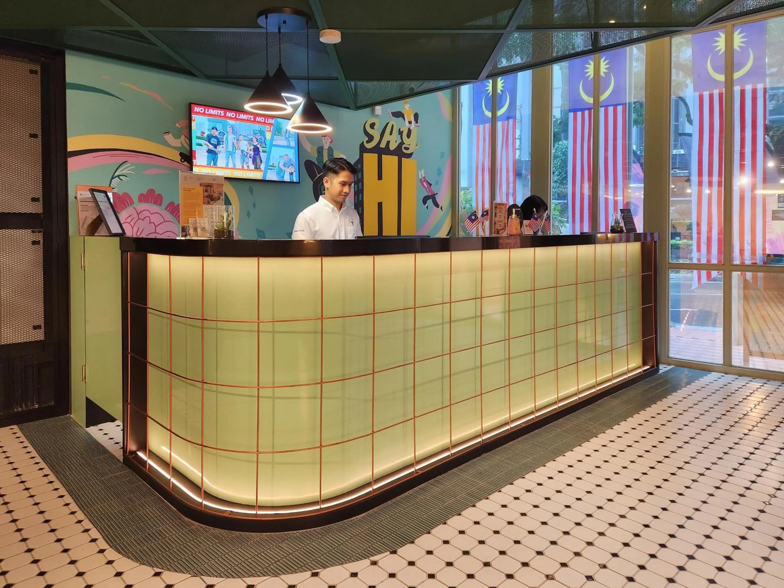 Lobby or reception in lyf Chinatown Kuala Lumpur