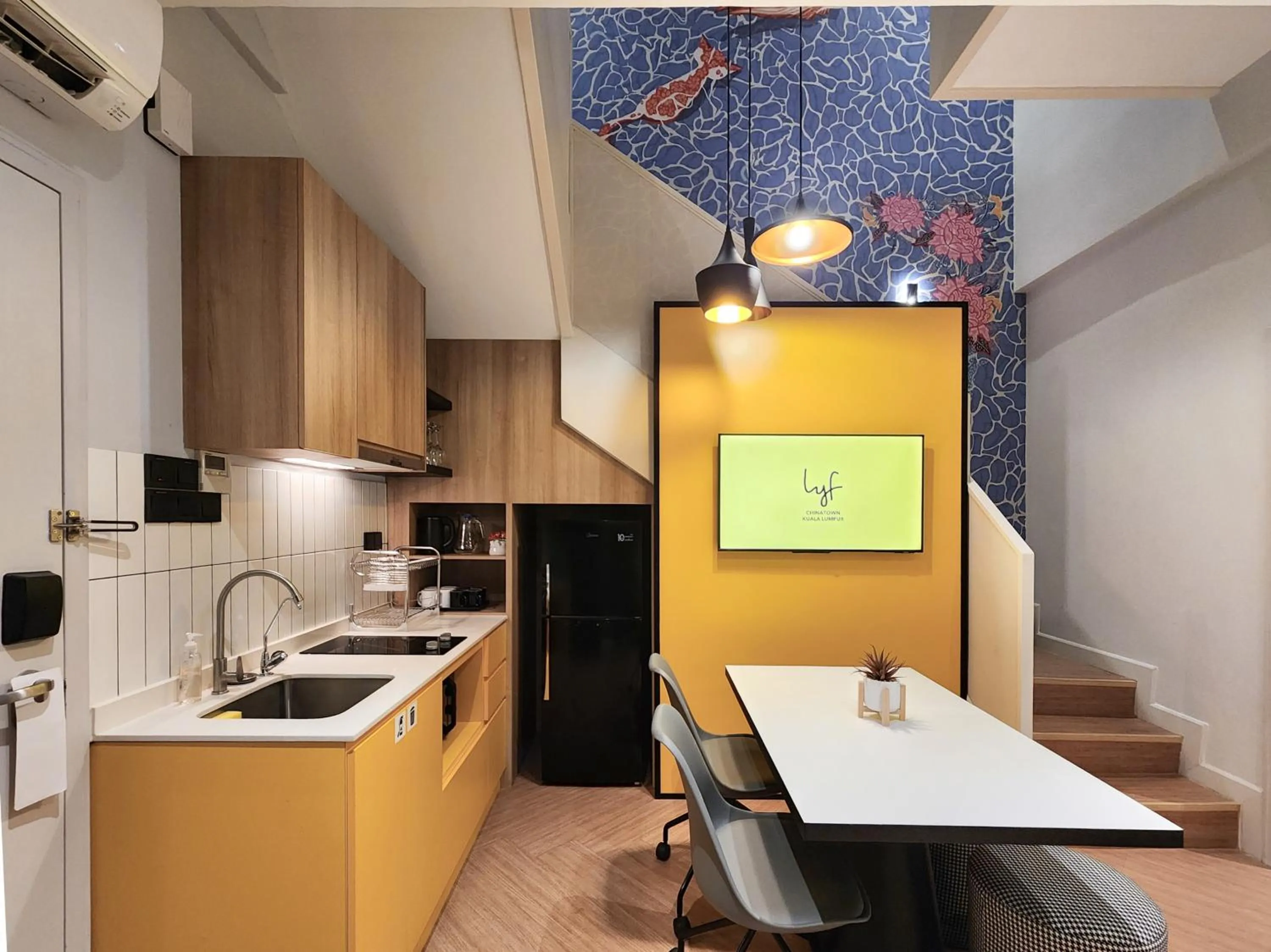 Kitchen or kitchenette in lyf Chinatown Kuala Lumpur