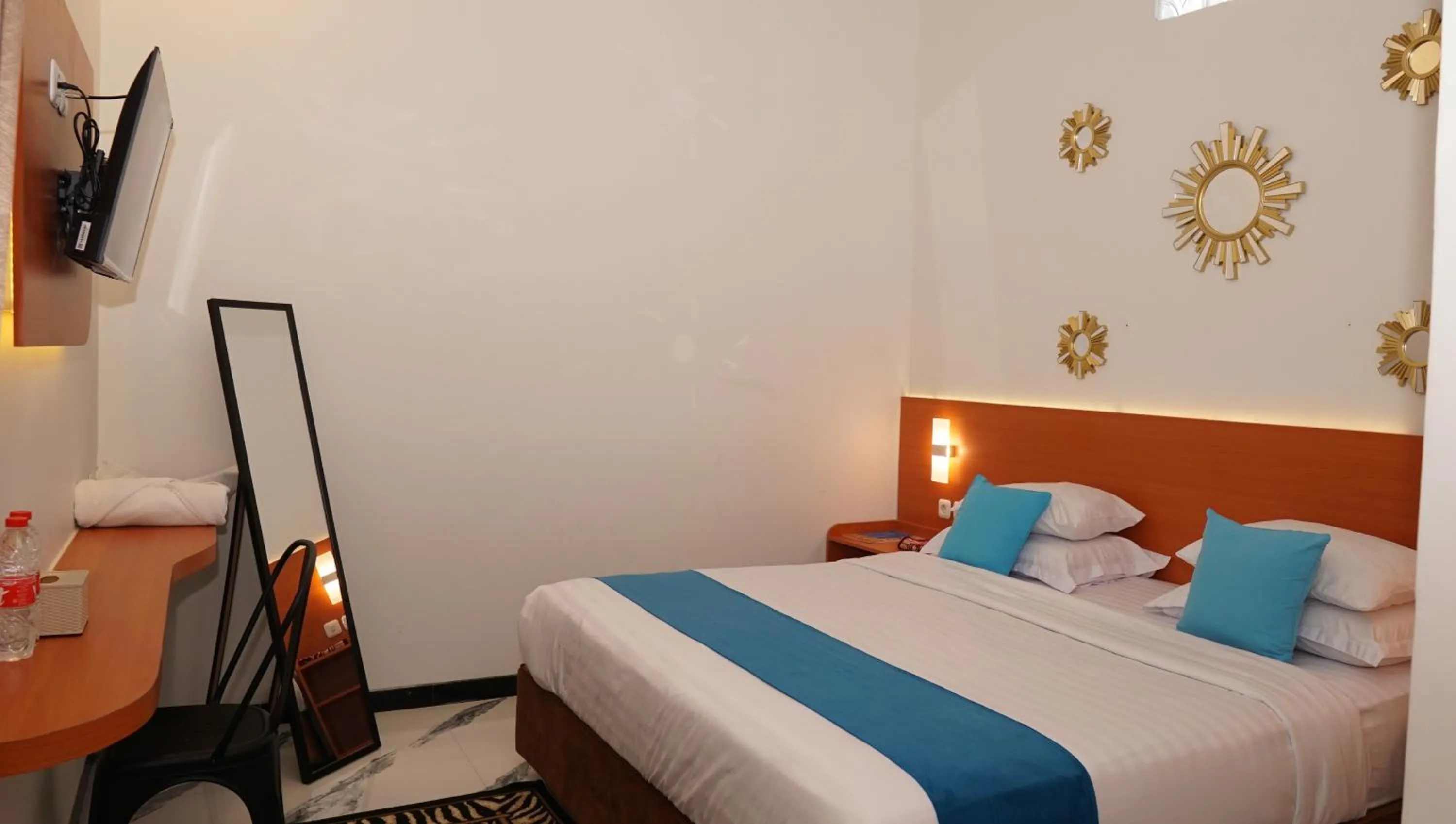 Bed in Jazz Room Kampung Inggris Syariah