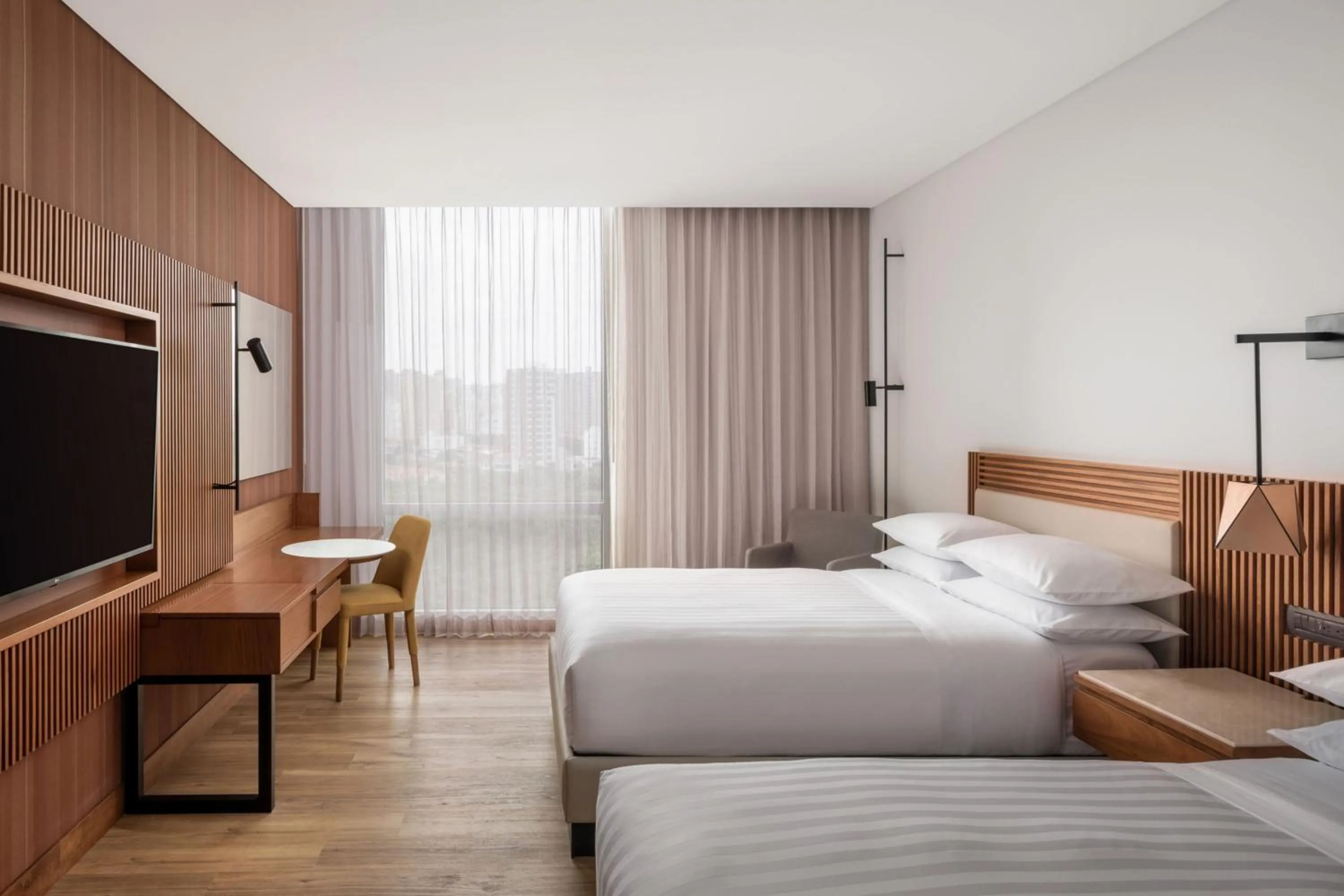 Bed in Barranquilla Marriott Hotel