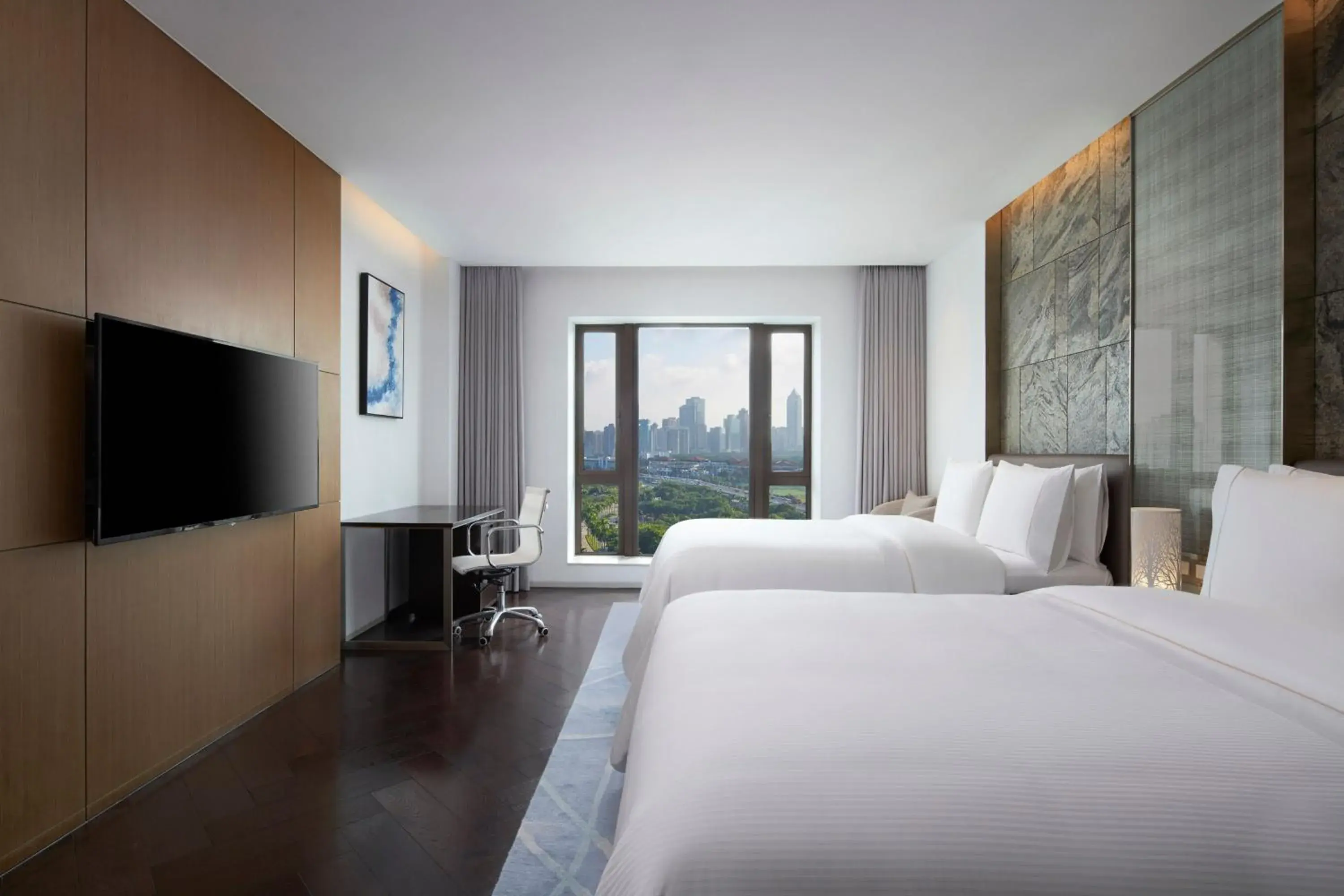 Executive Twin Room with Bay View in The Westin Haikou Executive Twin Room with Bay View in The Westin Haikou