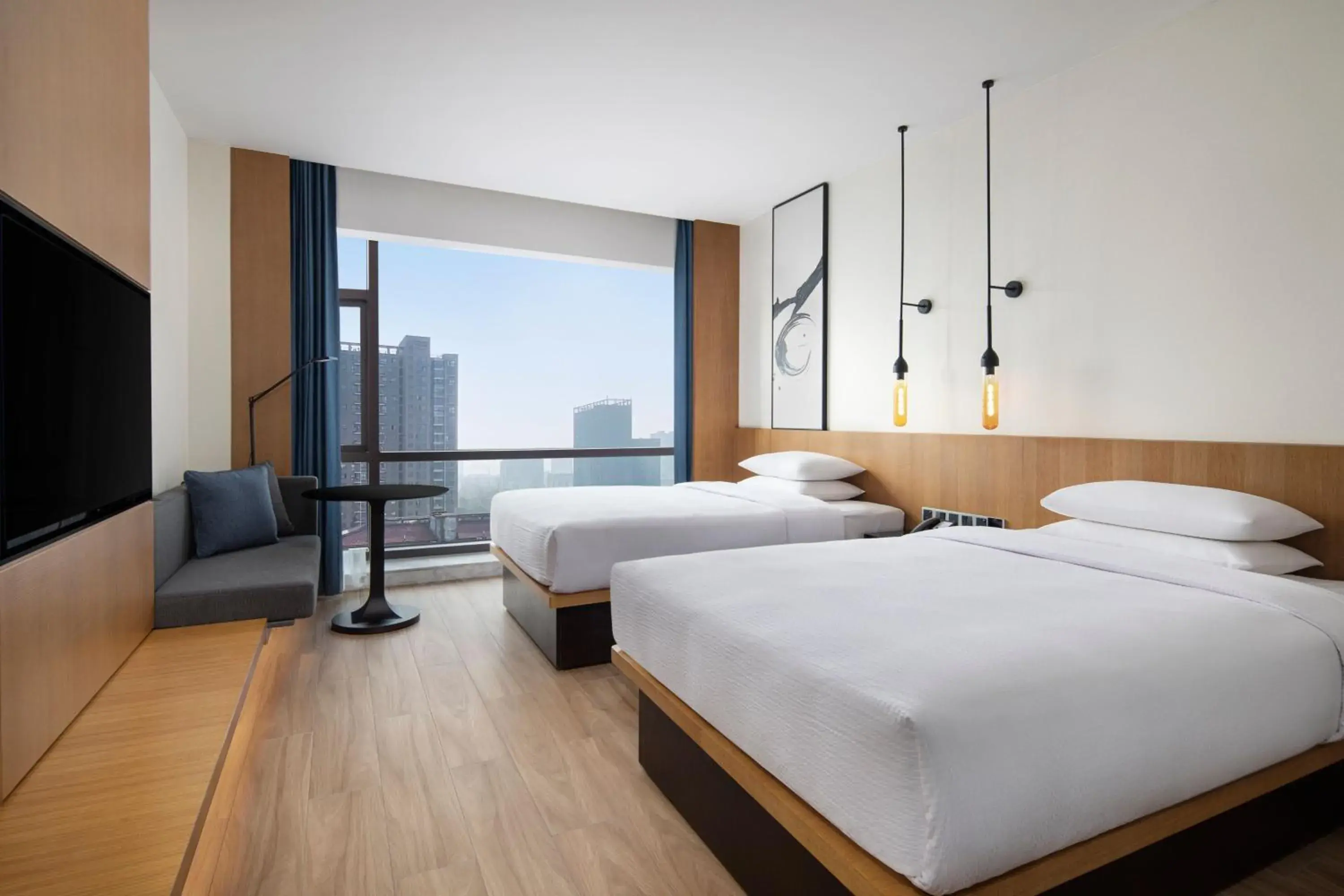 Standard Double Room with Two Double Beds in Fairfield by Marriott Hangzhou Xiaoshan Standard Double Room with Two Double Beds in Fairfield by Marriott Hangzhou Xiaoshan