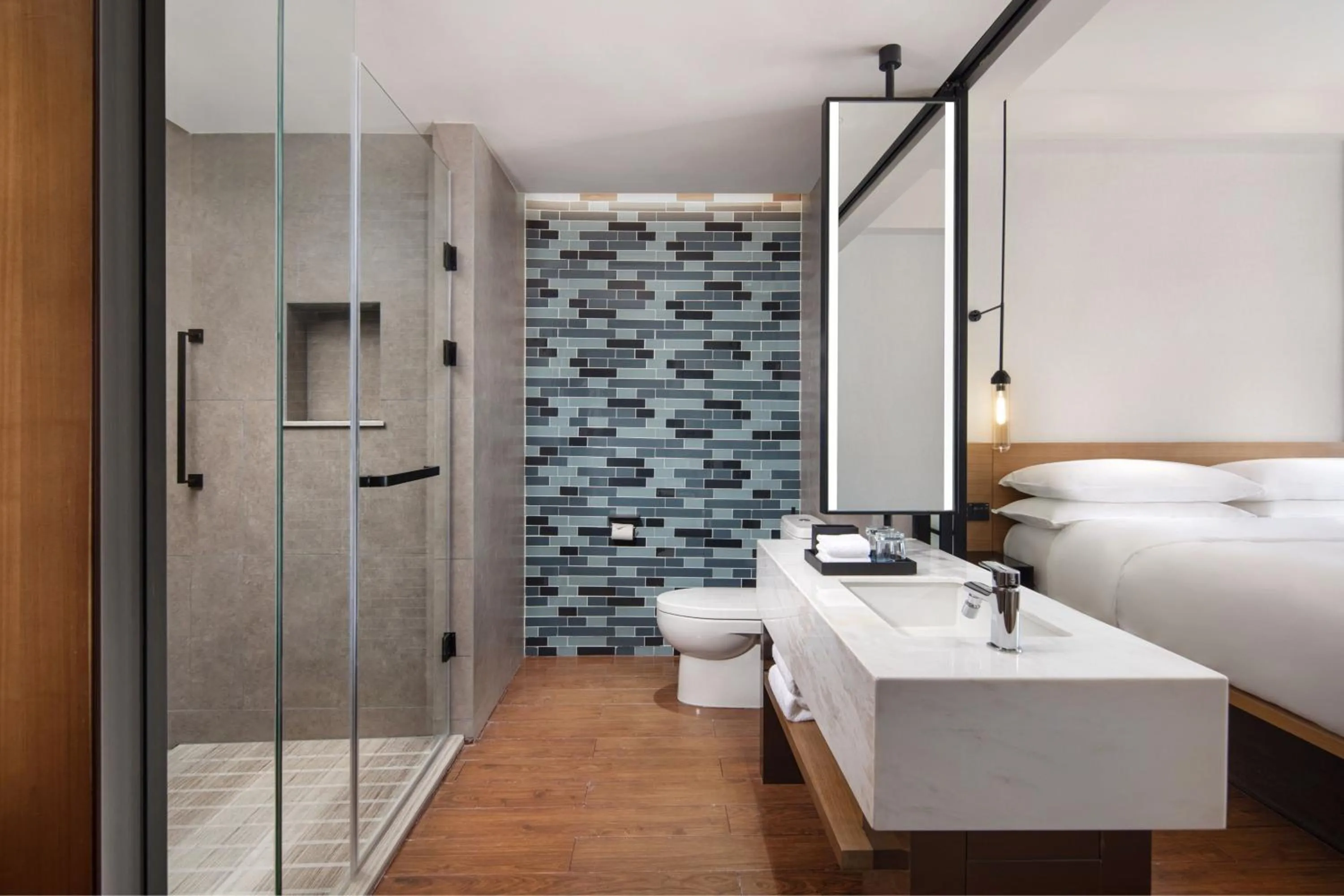 Bathroom in Fairfield by Marriott Baiyin Downtown