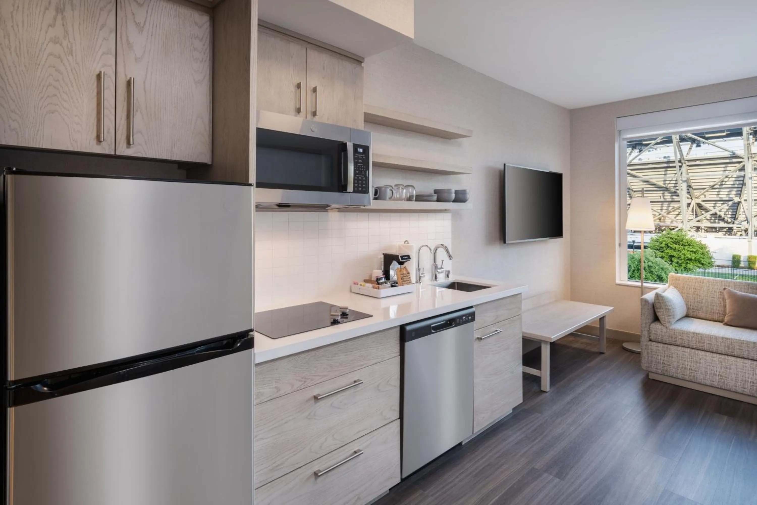 Kitchen or kitchenette in Element San Jose Airport