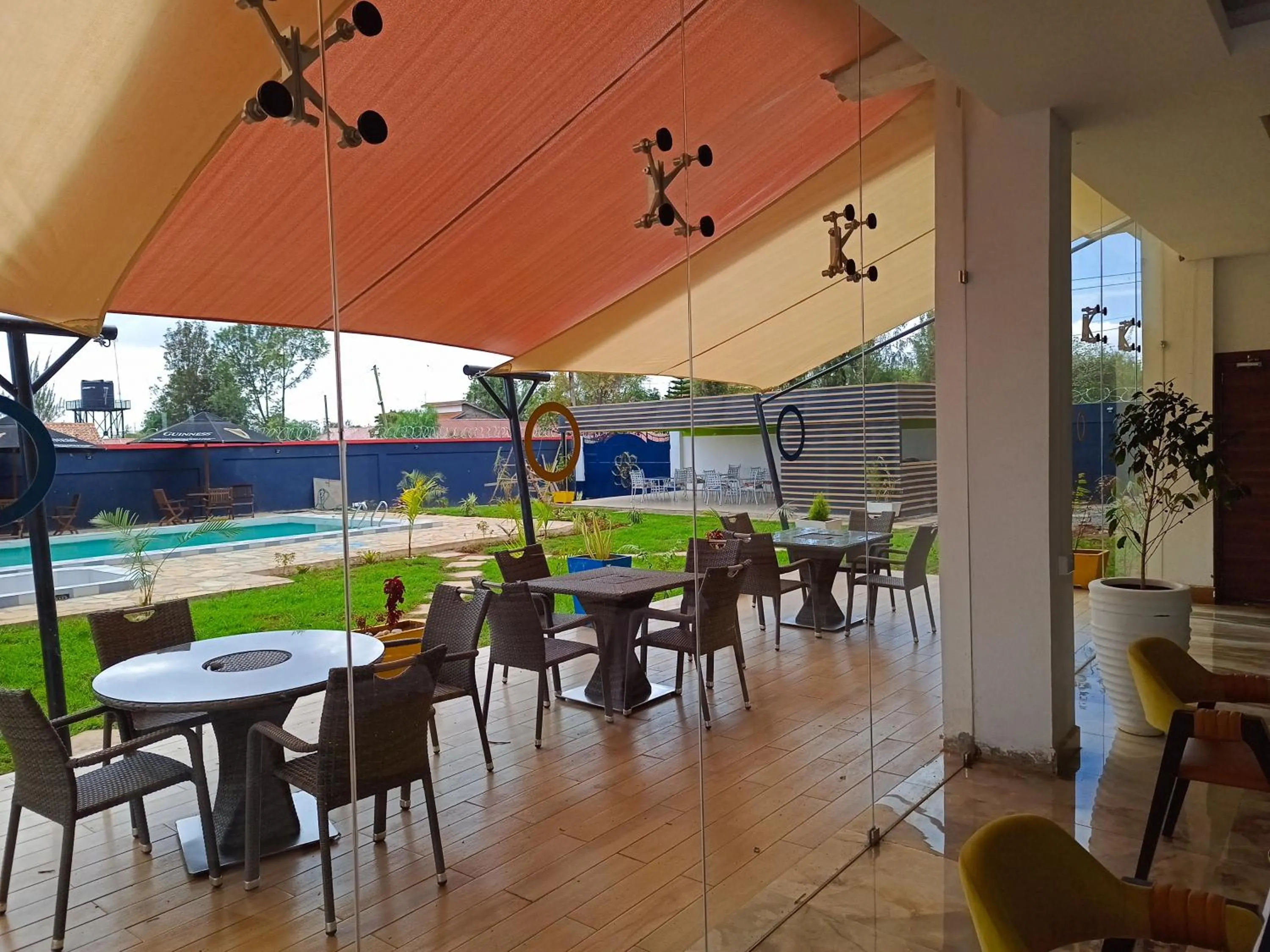 Patio in The Warwick Hotel, Nanyuki Kenya