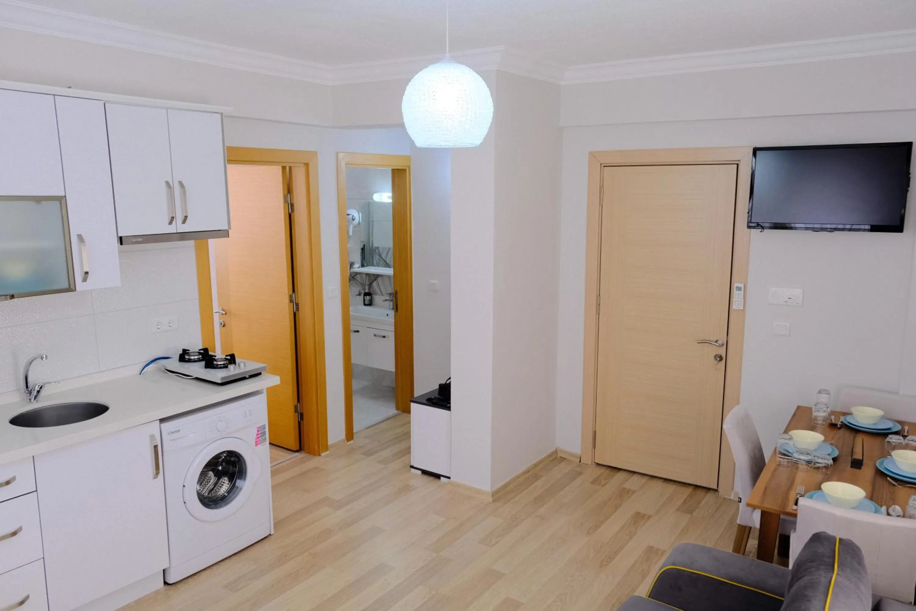 Kitchen or kitchenette in Ozgur City Residence